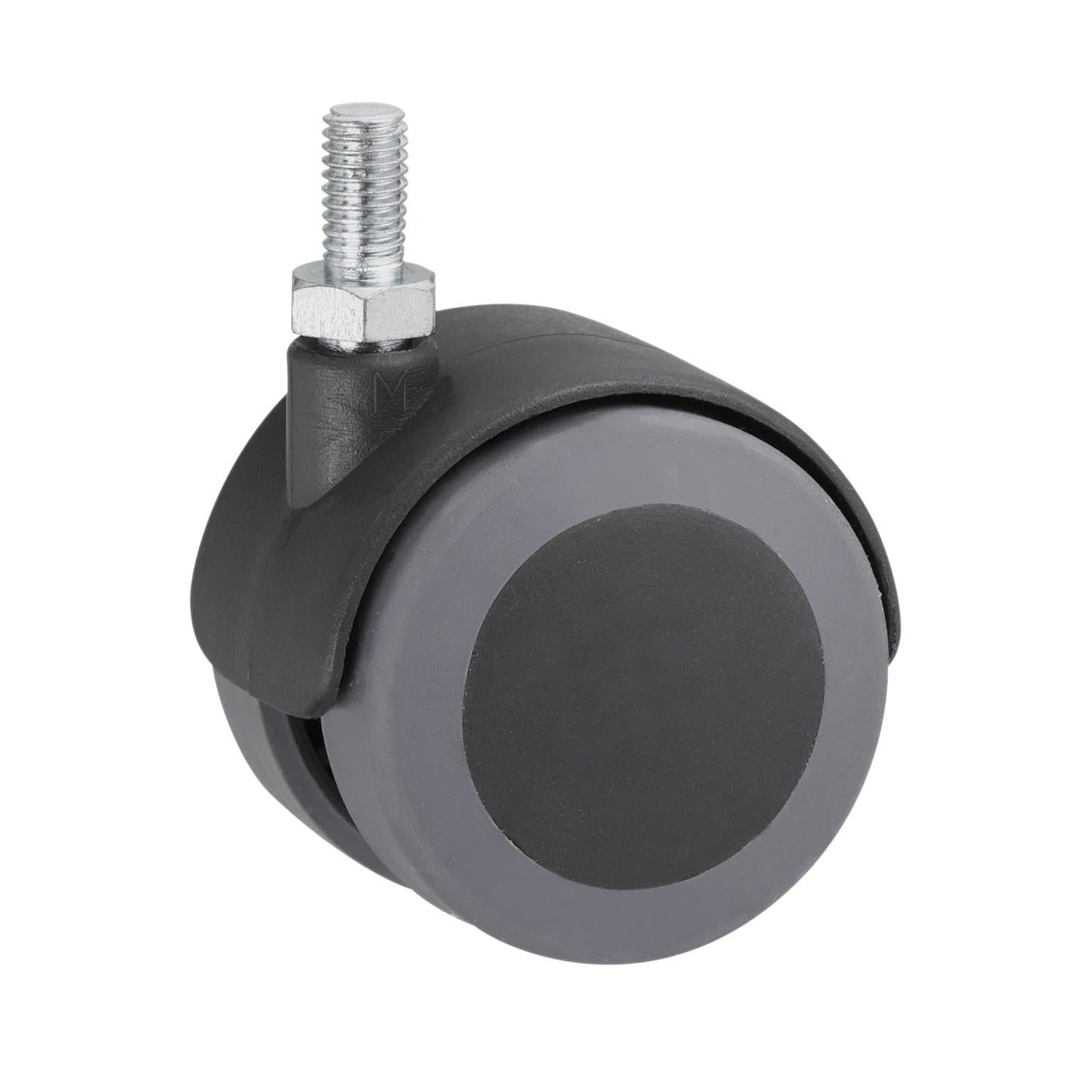 Metafranc800330 Double Roller Diameter 50 mm, Screw, TPR (thermoplastic Rubber), Plain Bearing, Ø