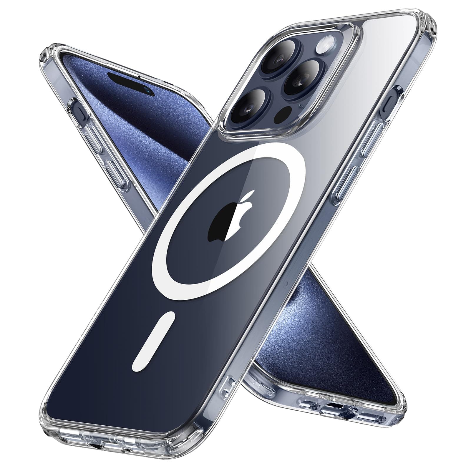 iPhone 15 Pro Max [US Military MIL Standard & Magsafe Compatible] ESR Case, Wireless Charging Compatible, iPhone 15 Pro Max Case, Magsafe, Anti-Fingerprint, Yellowing Prevention, Strong Magnet, Drop