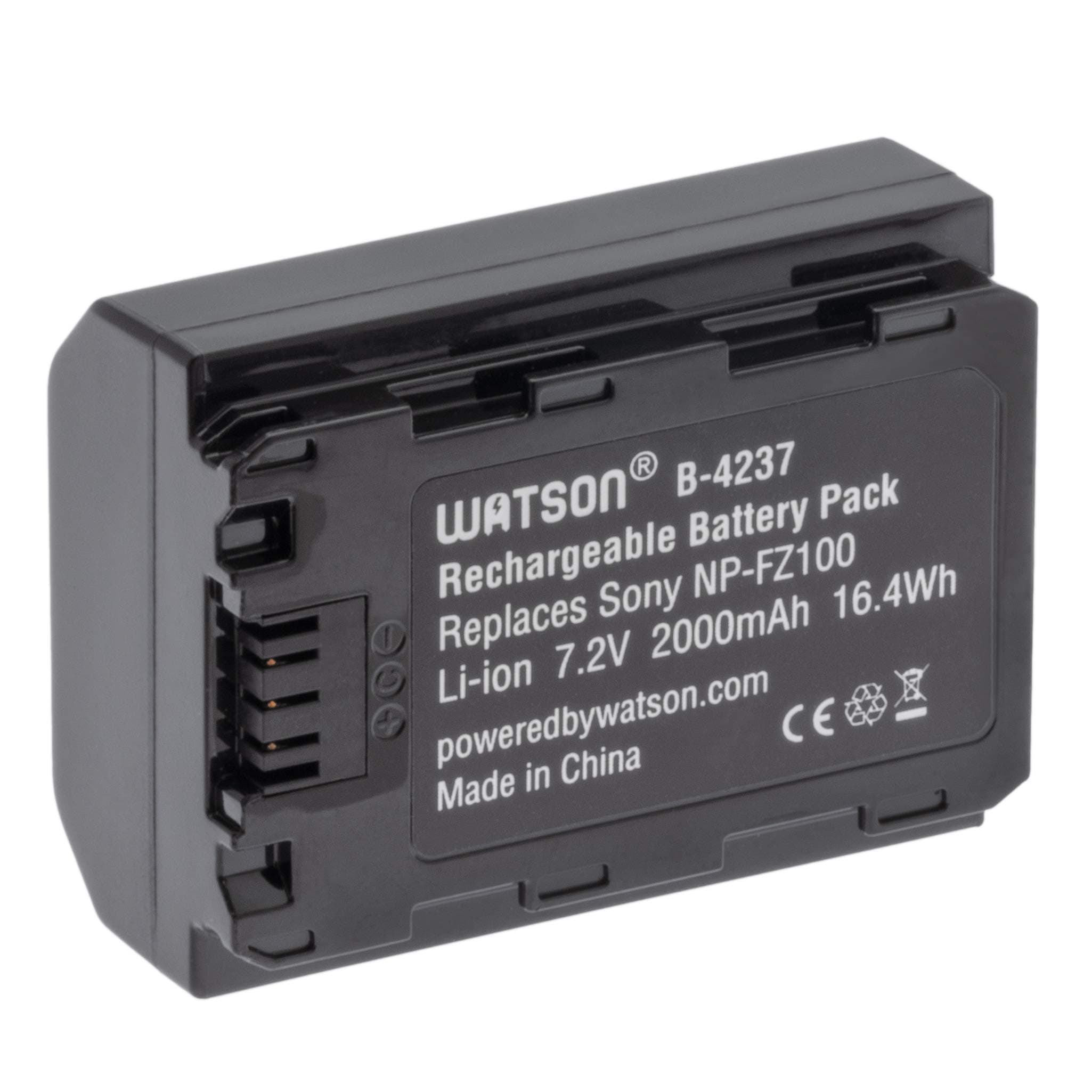 Watson NP-FZ100 Lithium-Ion Battery Pack (7.2V, 2000mAh, 16.4Wh)
