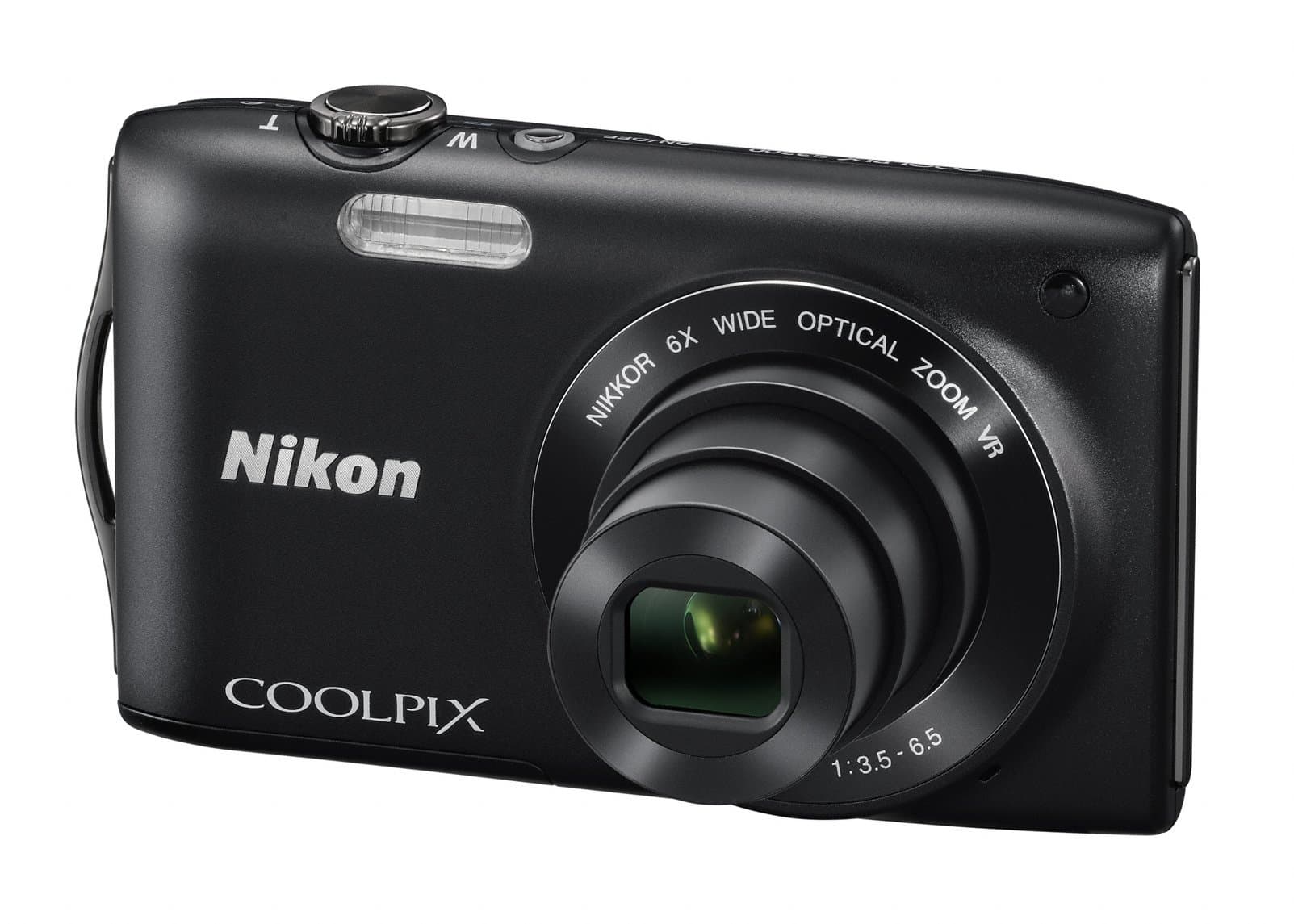 Nikon Coolpix S3300 Digital Camera - Black (16MP, 6x Optical Zoom) 2.7 inch LCD (Renewed)