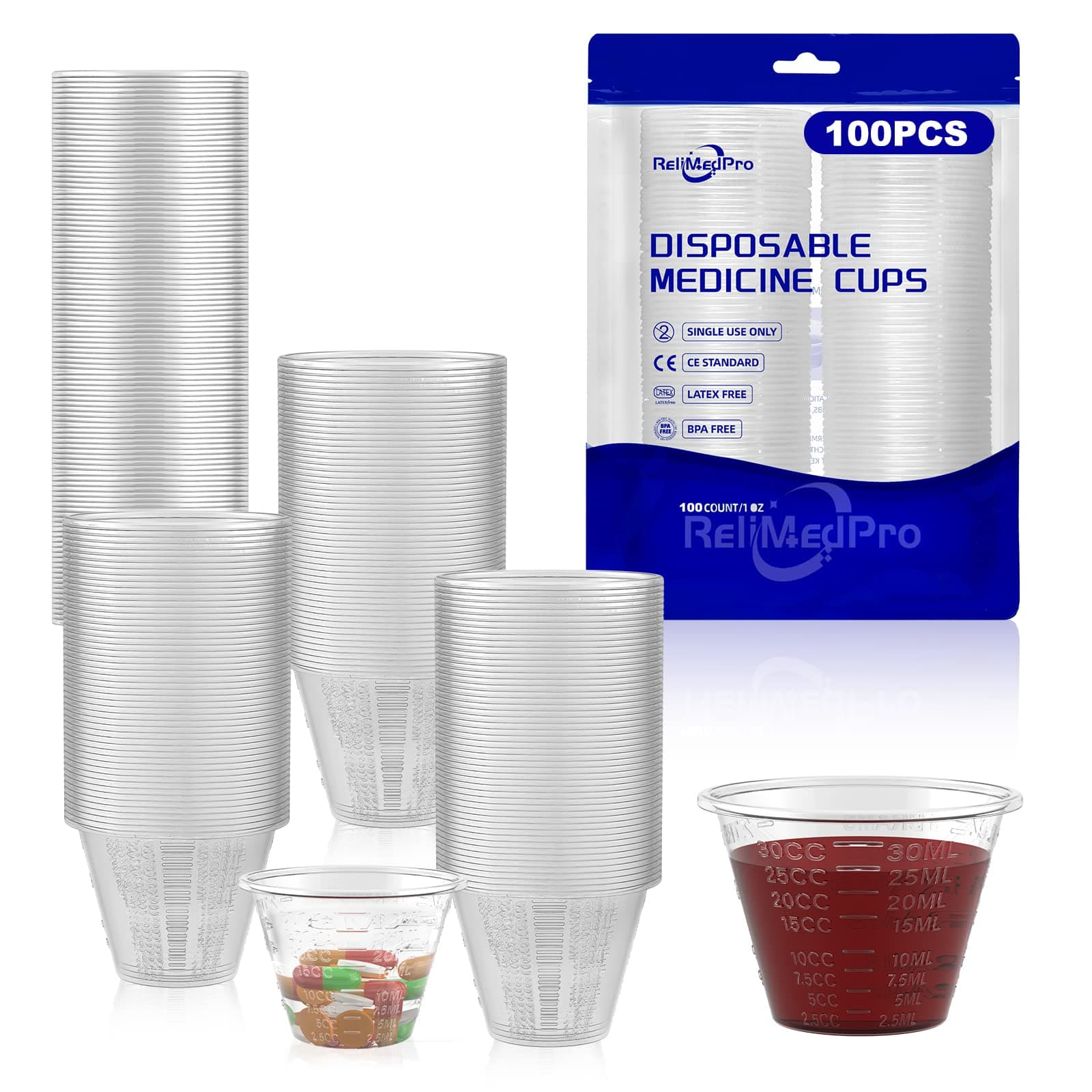 Medicine cups pack of 100