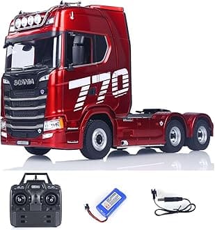 770S1/18 RC Tractor Semi Truck Models Plastic Finished RTR 7.4V with Battery Radio 19CH Light Sound Effects Remote Control Lorry Car