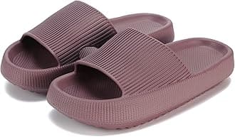 - Cloud Slippers for Women and Men, Pillow House Slippers Shower Shoes Indoor Slides Bathroom Sandals, Ultimate Comfort, Lightweight, Thick Sole, Non-Slip, Easy to Clean
