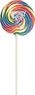 Adams Brooks Whirly Pop Lollipop Rainbow Swirl Party Candy 10 Oz