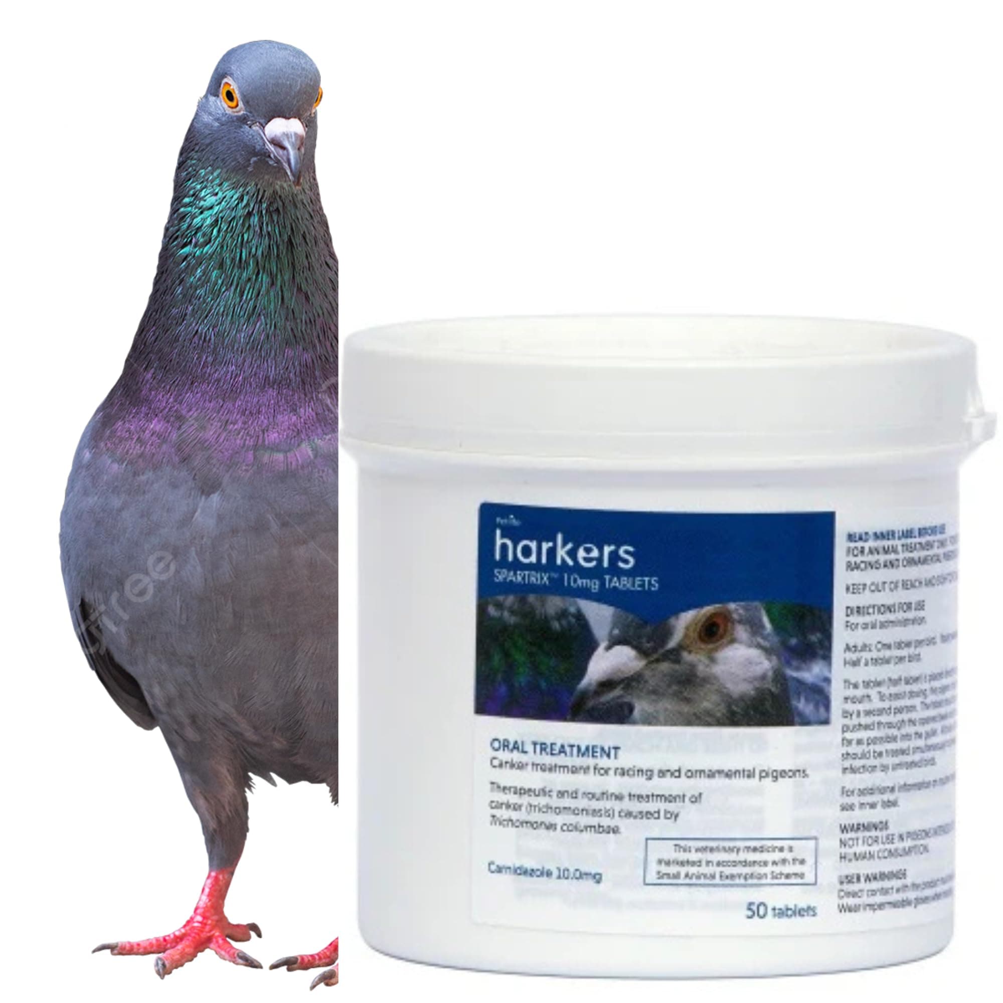 Spartrix (Harker's) for Pigeons, para Palomas 50 Tablets