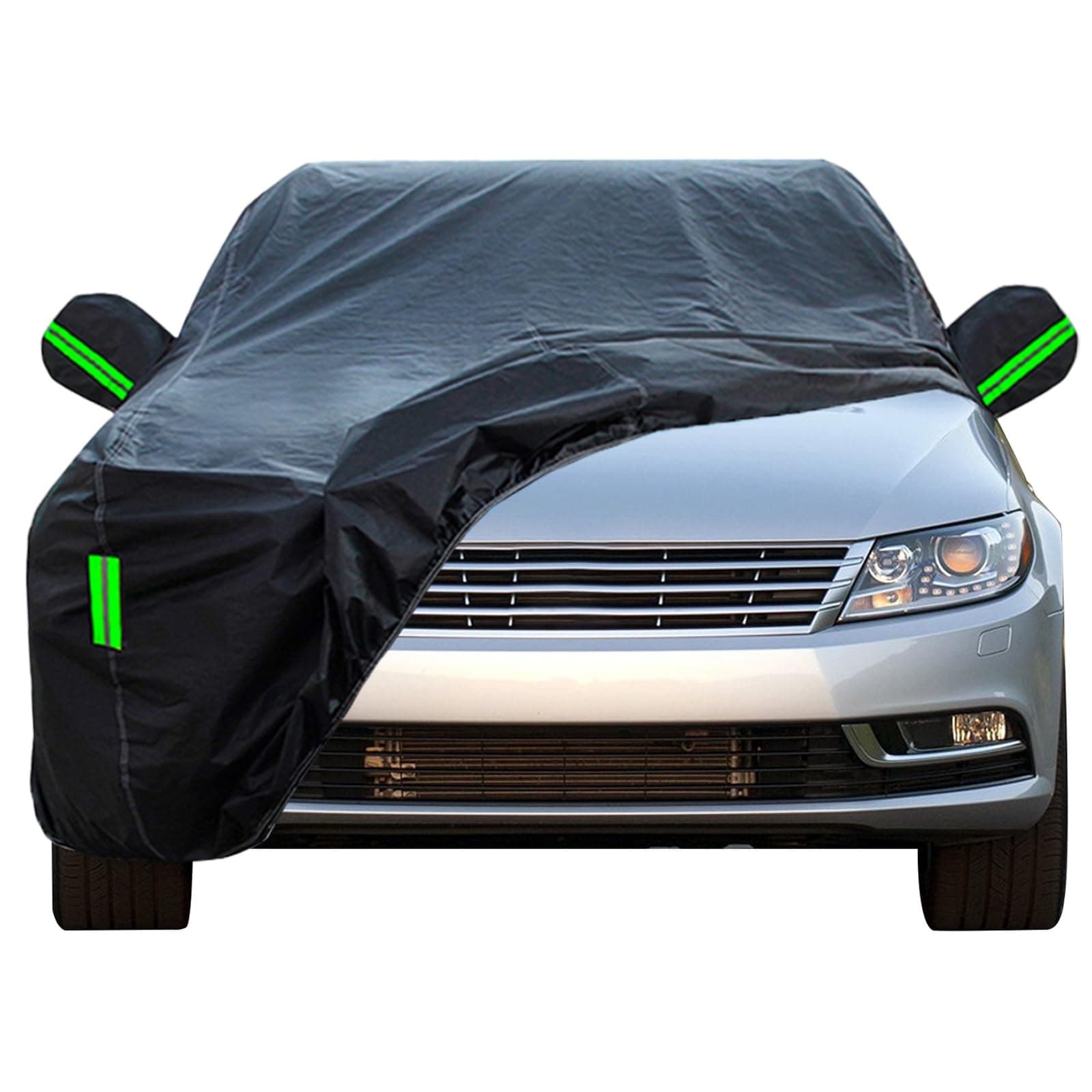 WOLWES Waterproof Car Cover Suitable for 2008-2017 VW CC BlueMotion Tech/GT/R-Line/TDI/TSI,Hail Protector car Cover,Outdoor Full Coverage rain, Sun and UV Protection(Size:BlueMotion Tech)