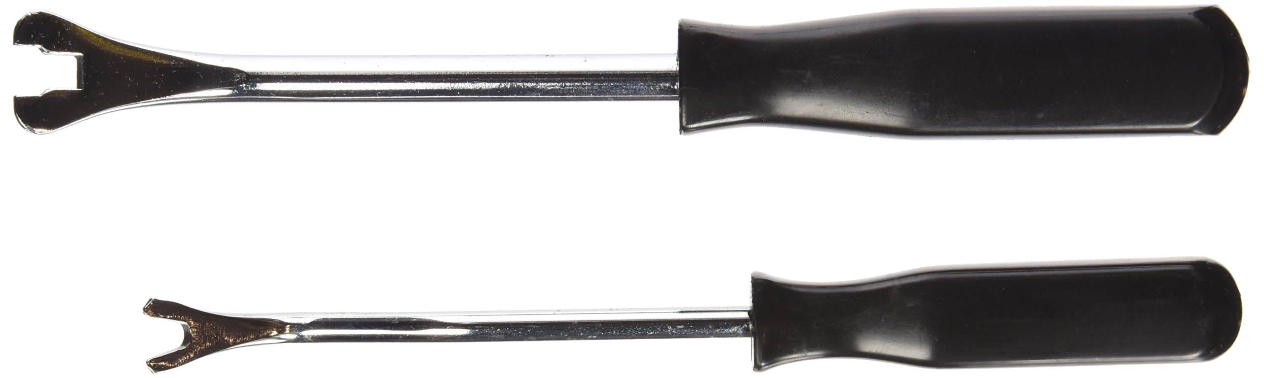 2Pc Steel and Nylon Panel Popper Set Auto Trim Door Panel Window Molding Upholstery Clip Removal Tool Kit