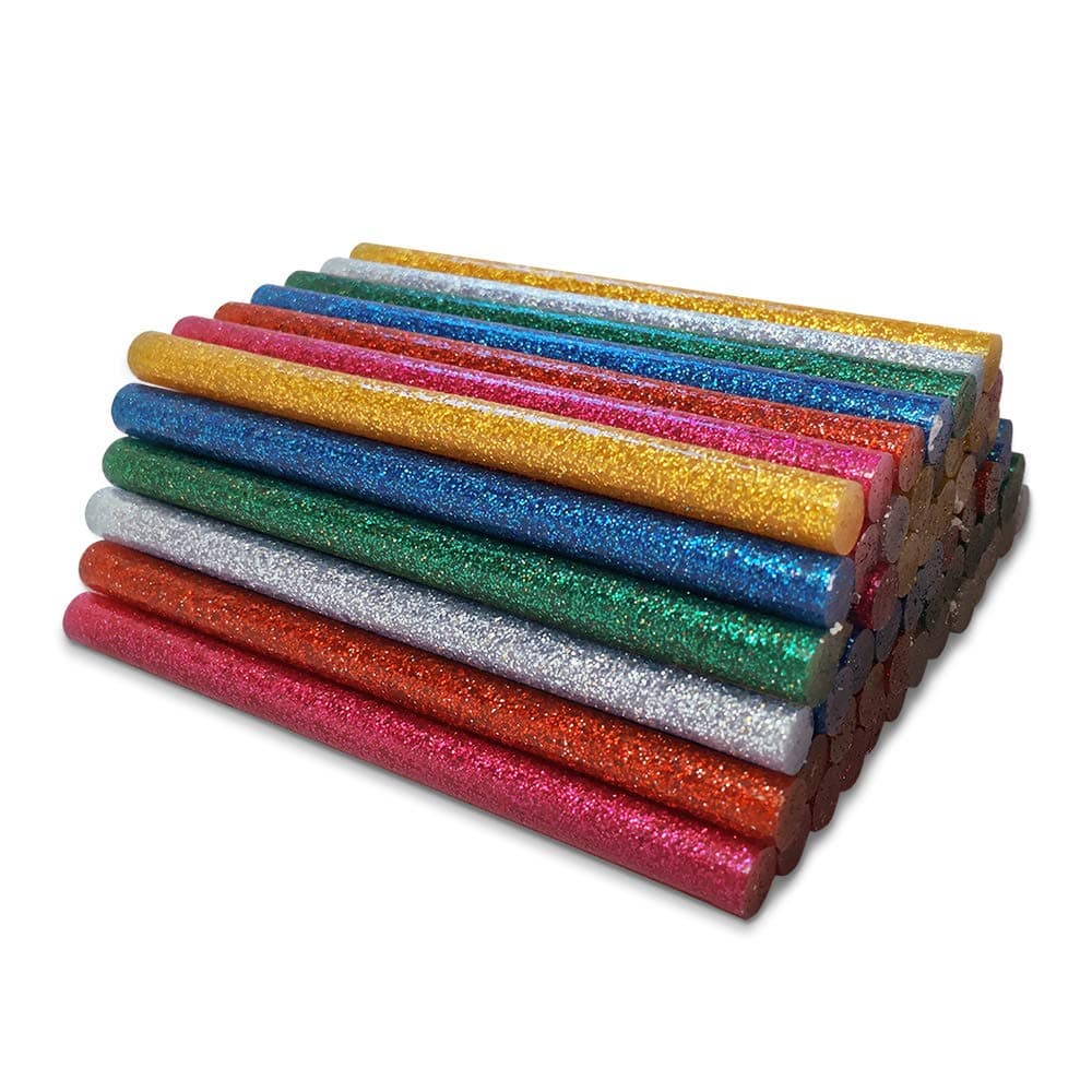 Amdai Hot Glue Glitter Stick Assortment (60 Pack) - 7mm x 100mm
