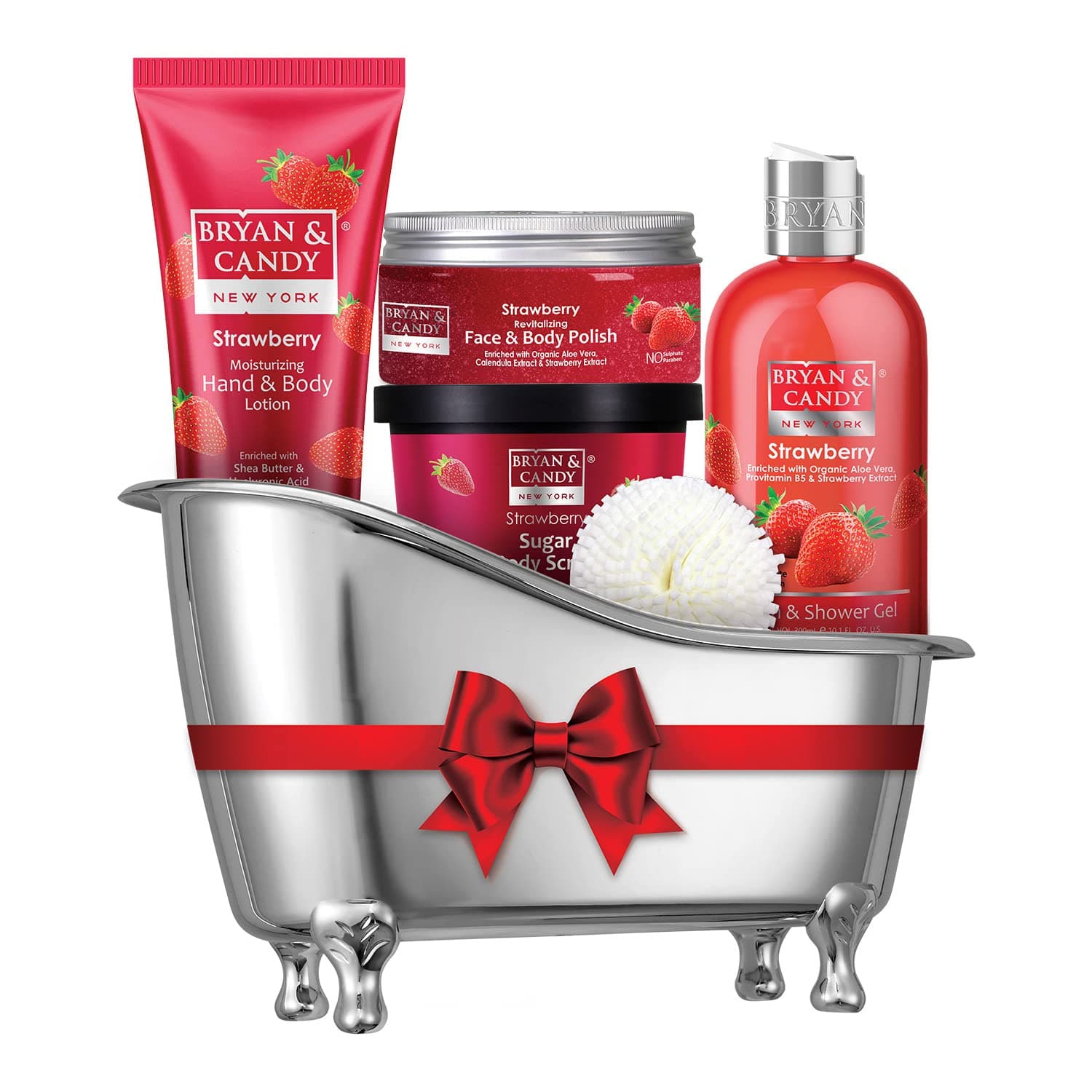 Strawberry Bath Tub Essentials| Women's Day Gift Set For Women And Men | Complete Home Spa Experience