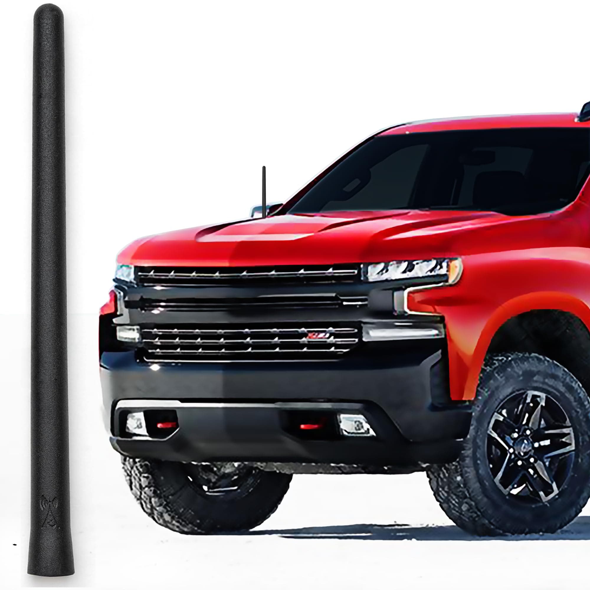 AntennaMastsRus - 2006-2018 Chevrolet Silverado 1500-6 3/4" SHORT Custom Rubber Antenna - #1 RECEPTION SHORT ANTENNA