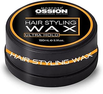 - Morfose Barber Wax,(5.30 Ounce (Pack of 1), Ultra Hold, Premium Hair Styling Wax for Men, Natural Shine, Easy Application, Ideal for Various Styles, Long-Lasting, Water-Soluble, Pleasant Fragrance
