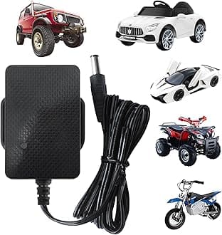 6V Battery Charger for Kids Quad Bikes-6Volt 1000mA Chargers for Ride on Toys Car-Universal Power Adapter for Childs Electric Car Suit for Motorbike SUV Sports Car ATV Scooter (6V Charger)