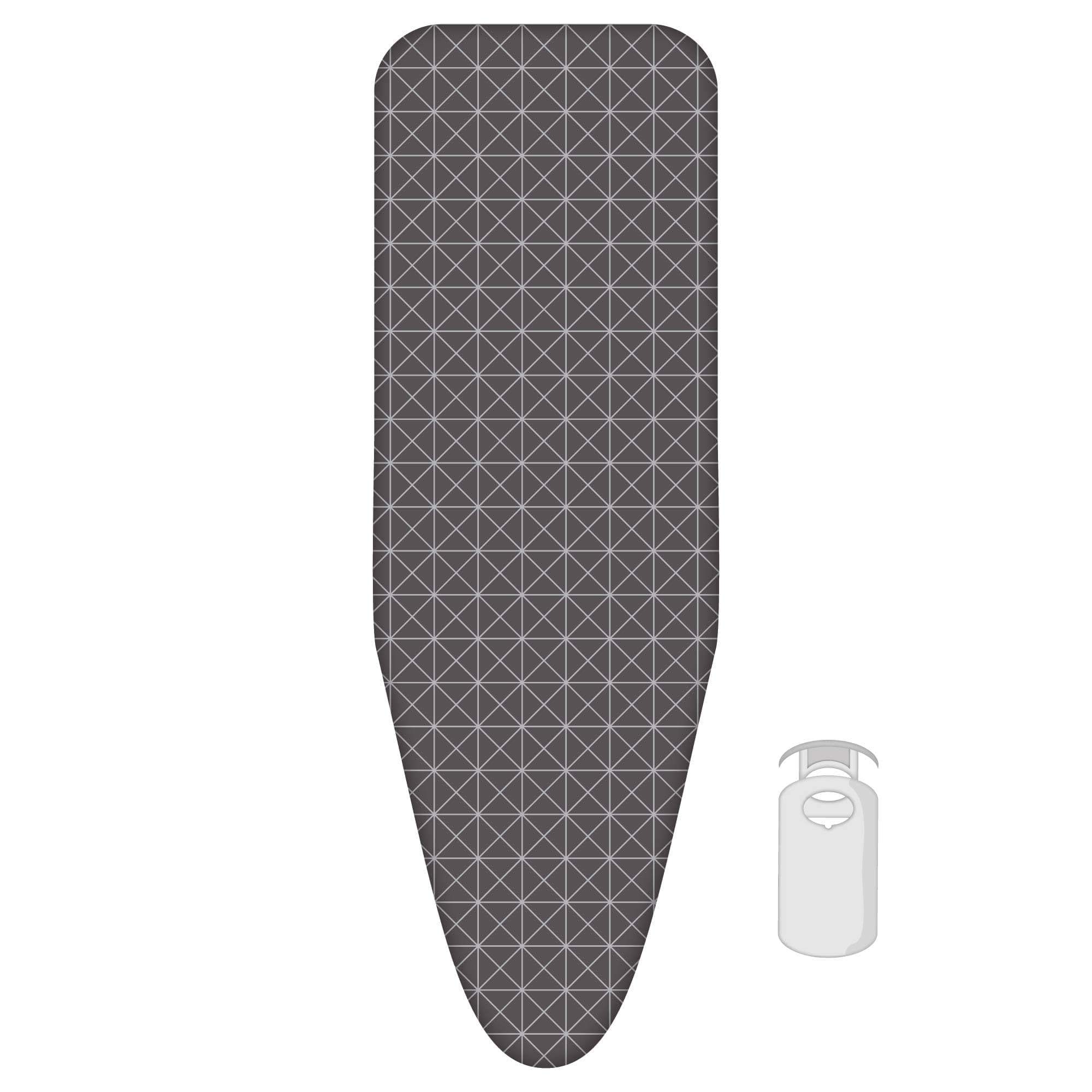 Premium Ironing Board Cover Classic 2 layers - Extra vapour permeable - Size S/M MAX. 42 x 125cm - Includes 3MM foam layer for optimal ironing comfort