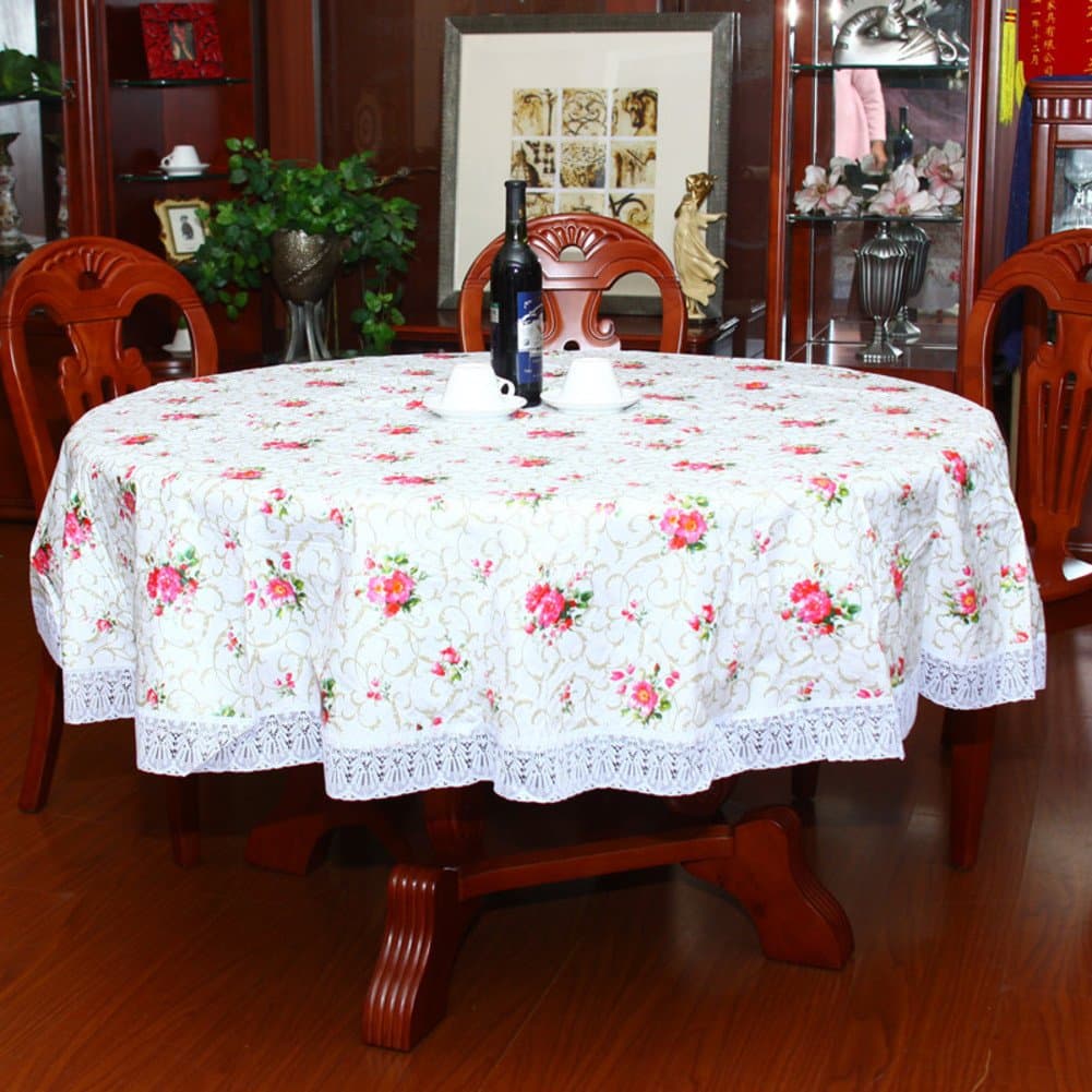 [Waterproof wallpaper]/Round table/Thickened Hotel plastic table cloth/PVC round tablecloth/Oil disposable tablecloth-G diameter152cm(60inch)
