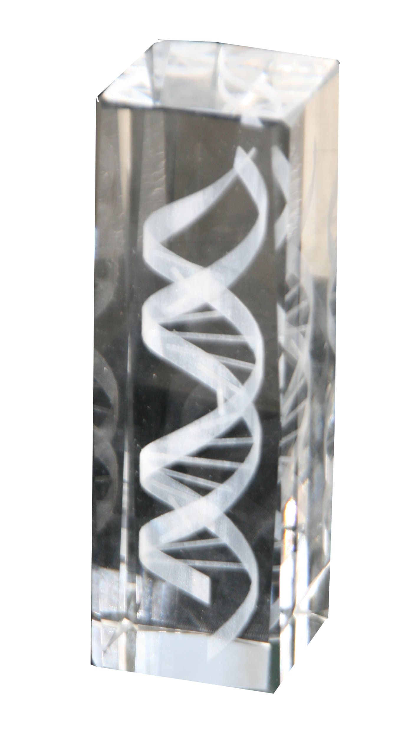 APOWUS DNA Helix Crystal Statue (6 Inches in Height)