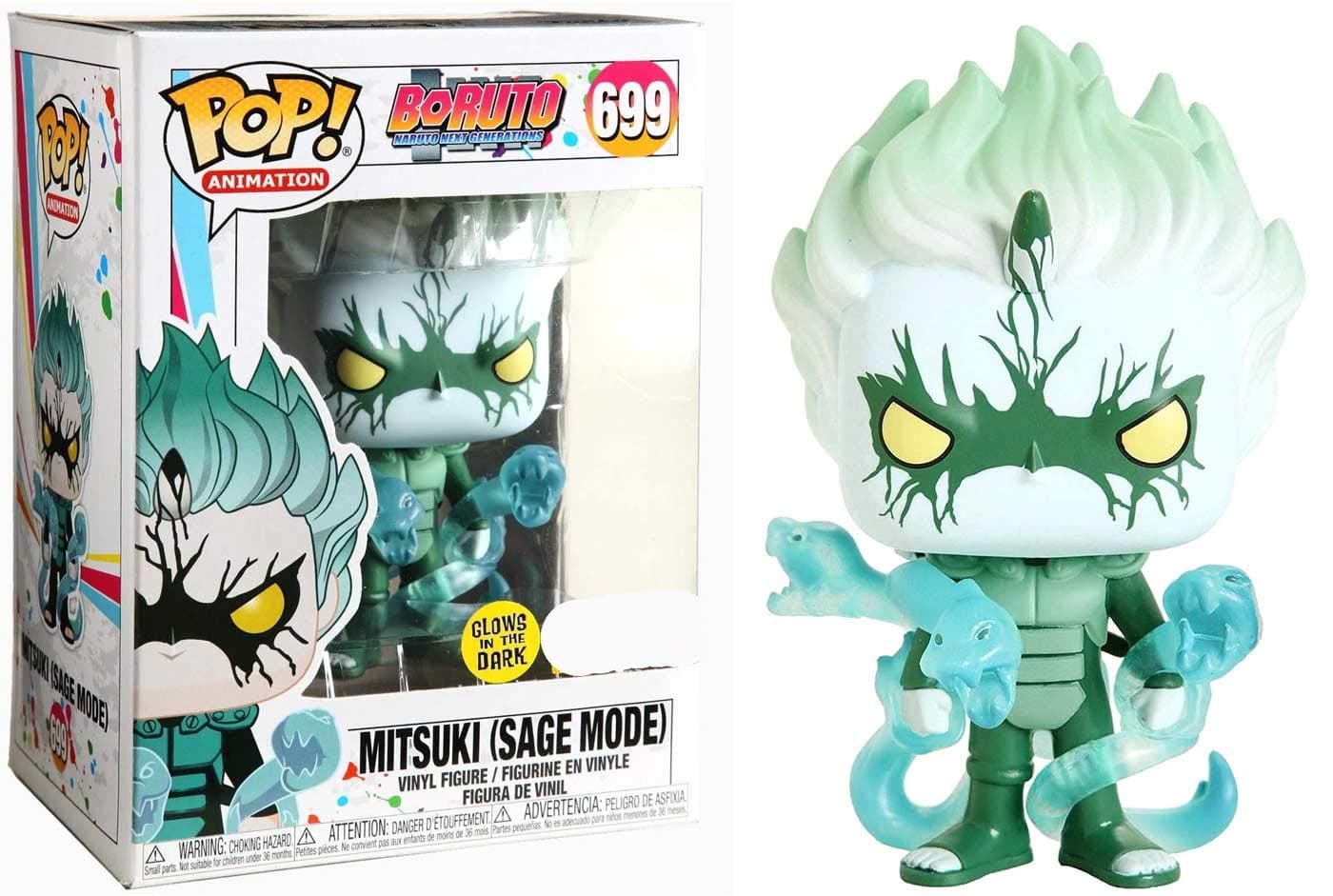 Funko Pop! Animtion 699 Boruto Naruto Next Generations Mitsuki Sage Mode Glows in The Dark Hot Topic Exclusive