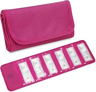 Money Wallet, Money Organizer for Cash with 6 Zipper Pockets, Money Bag, Cash Bill Organizer, Envelope Wallet, Money Bag, Small