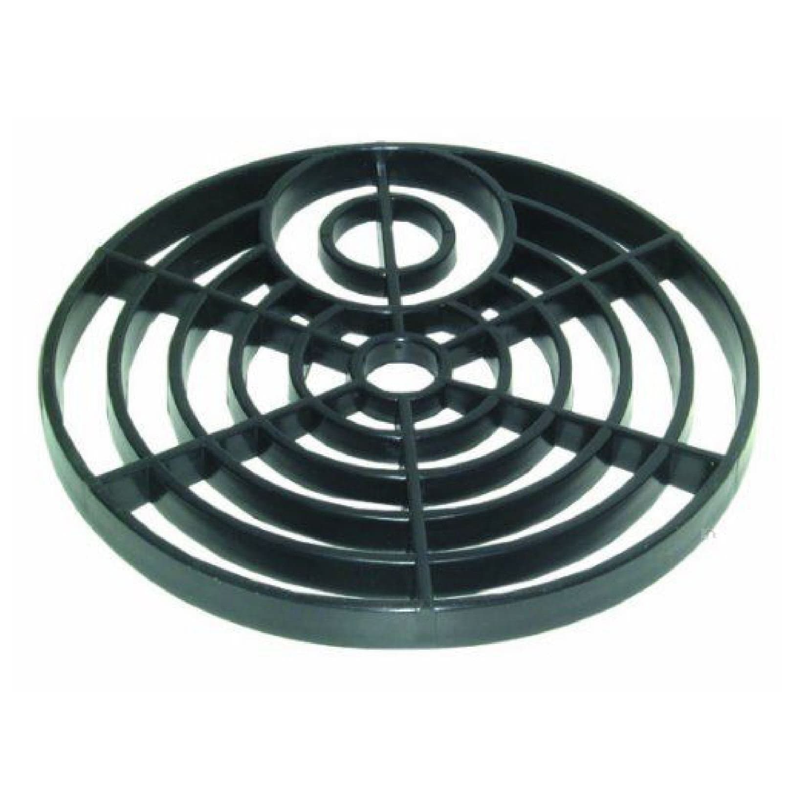6" Black Drain Cover Round Gulley Grid/Plastic Drainage Grille Gully 15cm