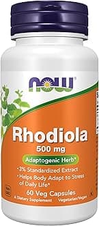 Now Rhodiola 500mg, 60 Vcaps