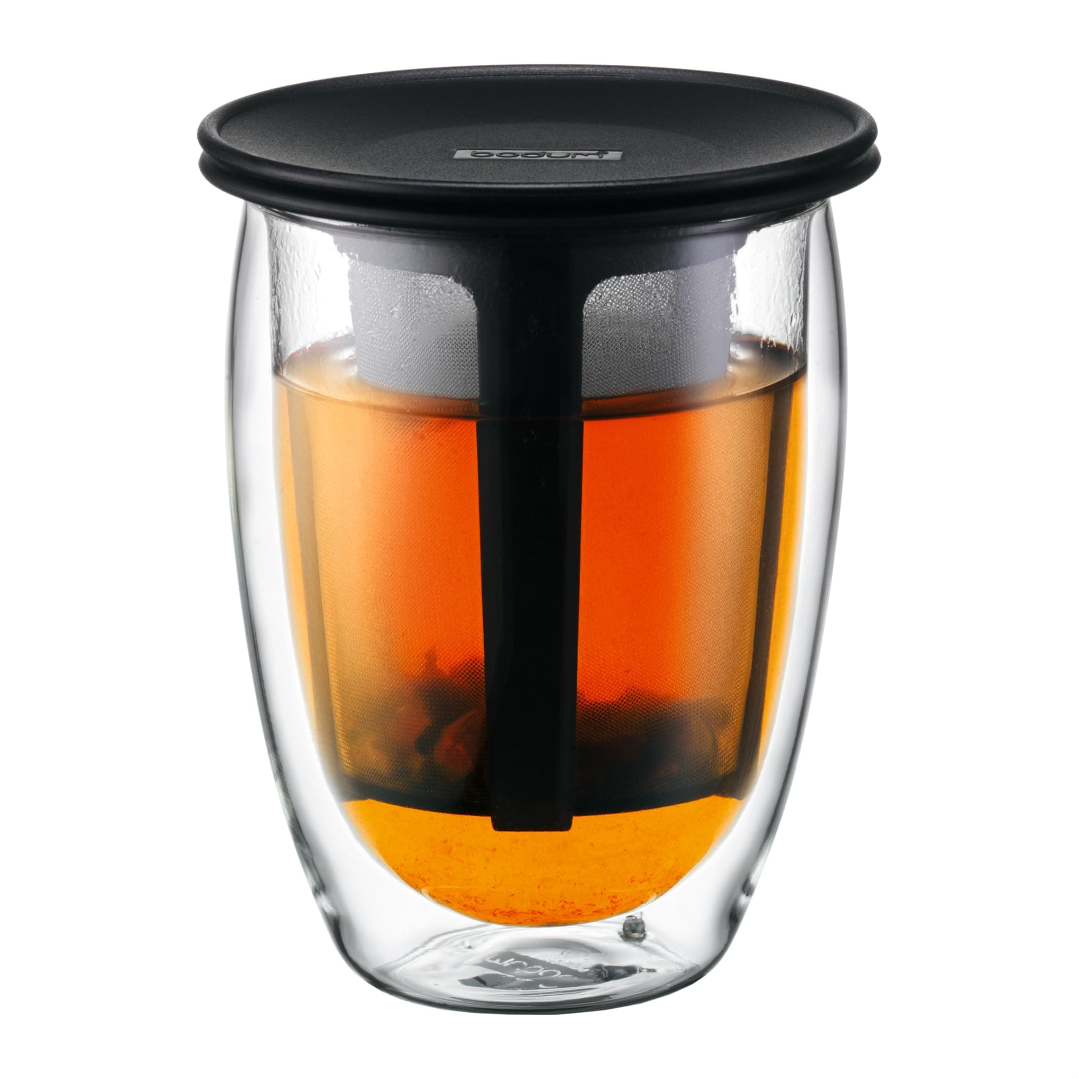 Tea For One Double 0.35-Liter Wall Glass Tea Strainer, 12-Ounce 12 Oz. K11153-01US