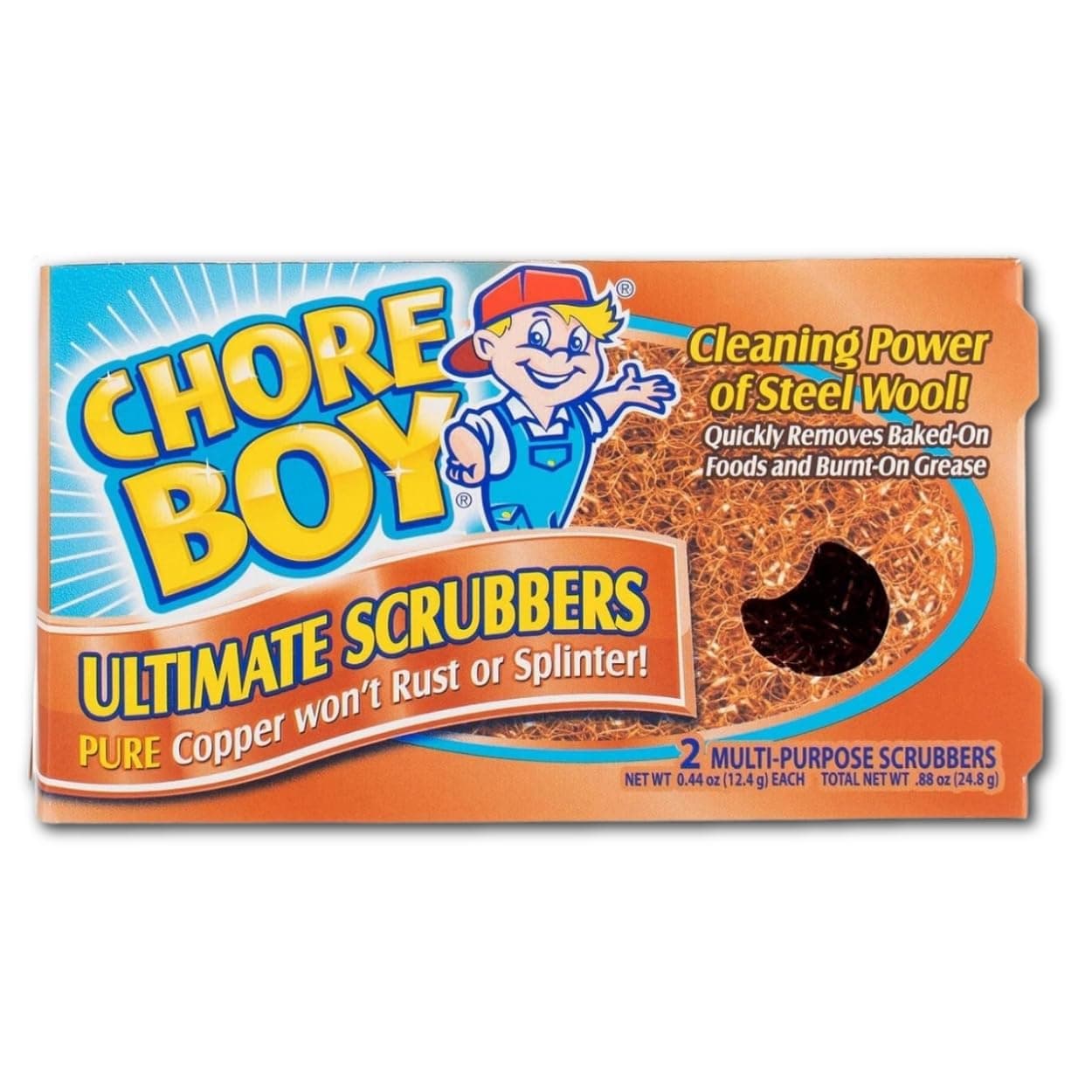 Chore Boy Copper Scouring Pad-2ct
