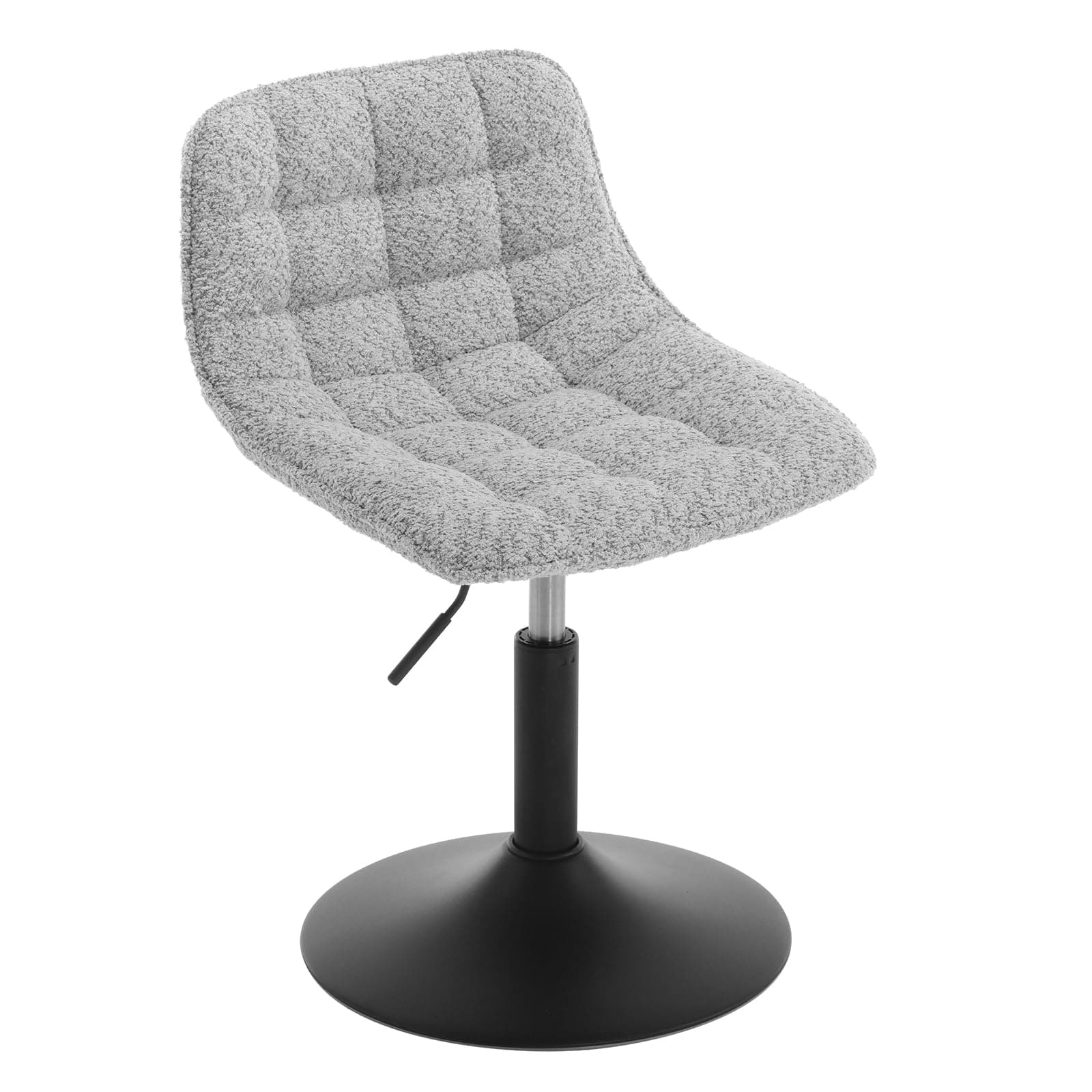 WOLTU Comfy Dressing Table Chair, Grey Chenille, Adjustable Height, Swivel, Ergonomic, Dining, Home Office, Kitchen, Vanity