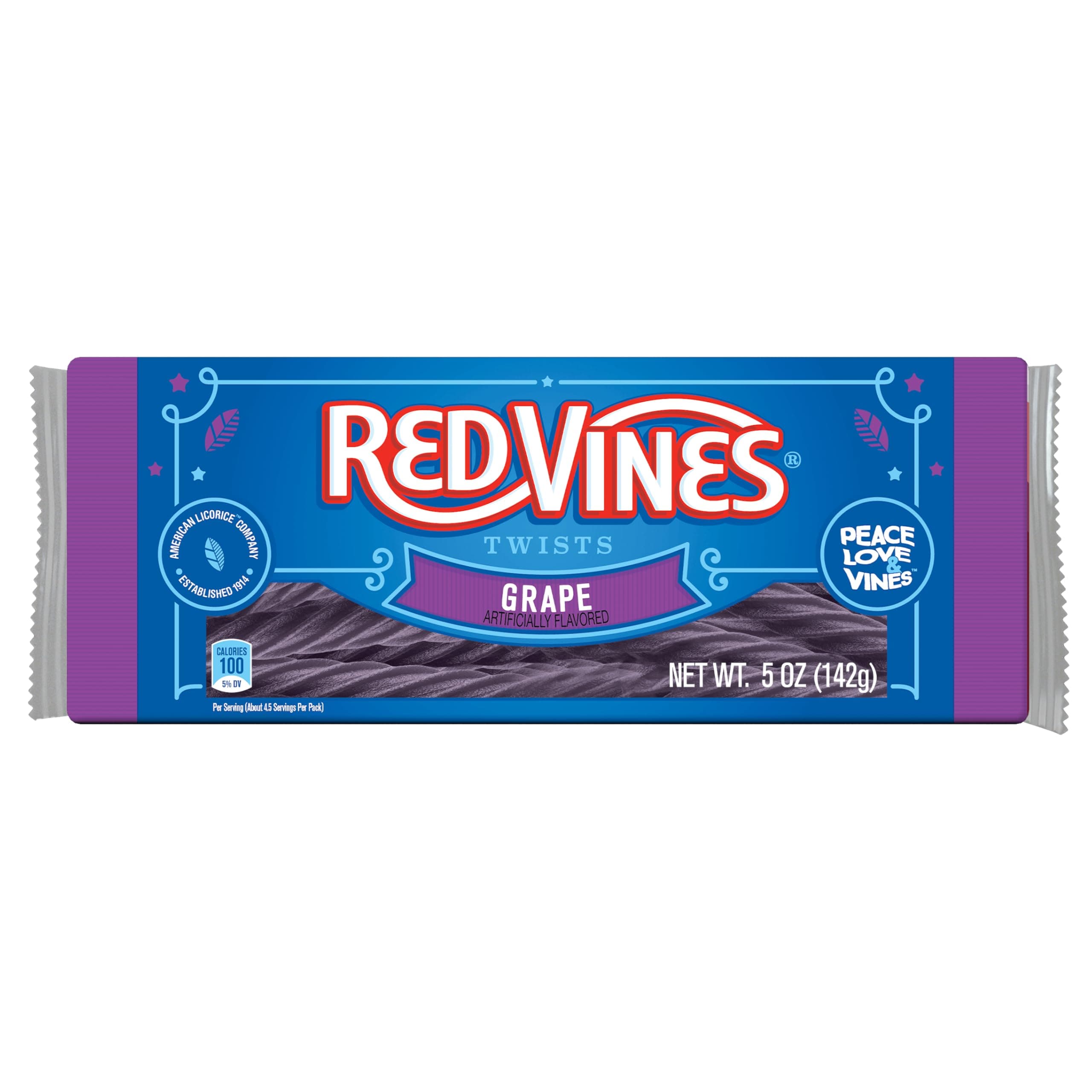 Red Vines Grape Flavoured Licorice Twists 141 g