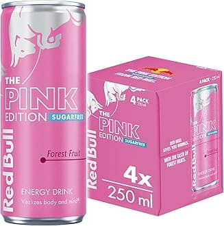 Red BullEnergy Drink Sugar Free Pink Edition Forest Fruits 250ml x4