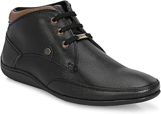 egoss Comforts Premium Genuine Leather Driving Shoe Boots For Men-G-549