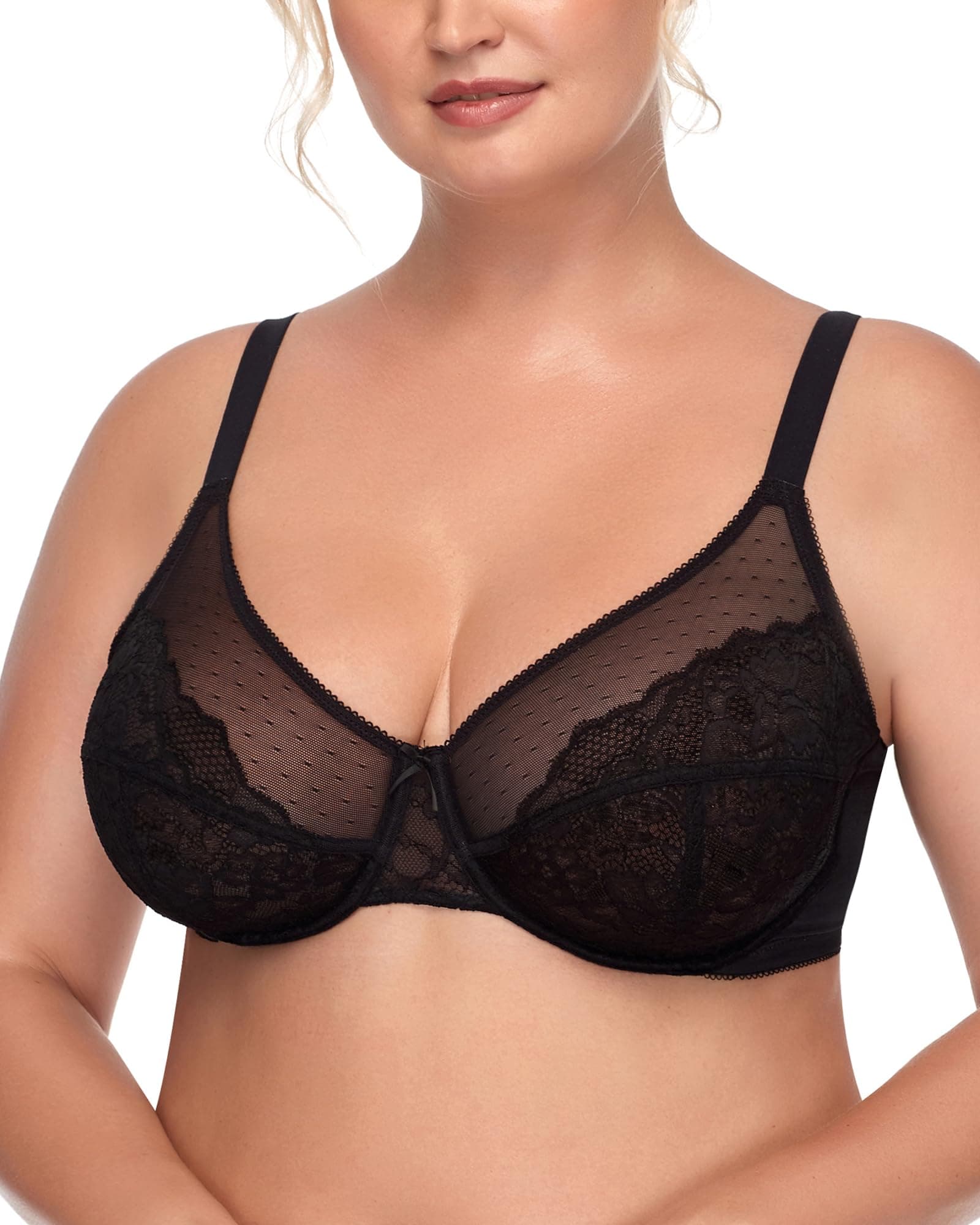 - HSIA Minimizer Bras for Women Enchante Full Coverage Underwire Bras Plus Size Lifting Floral Lace Bra for Heavy Breast