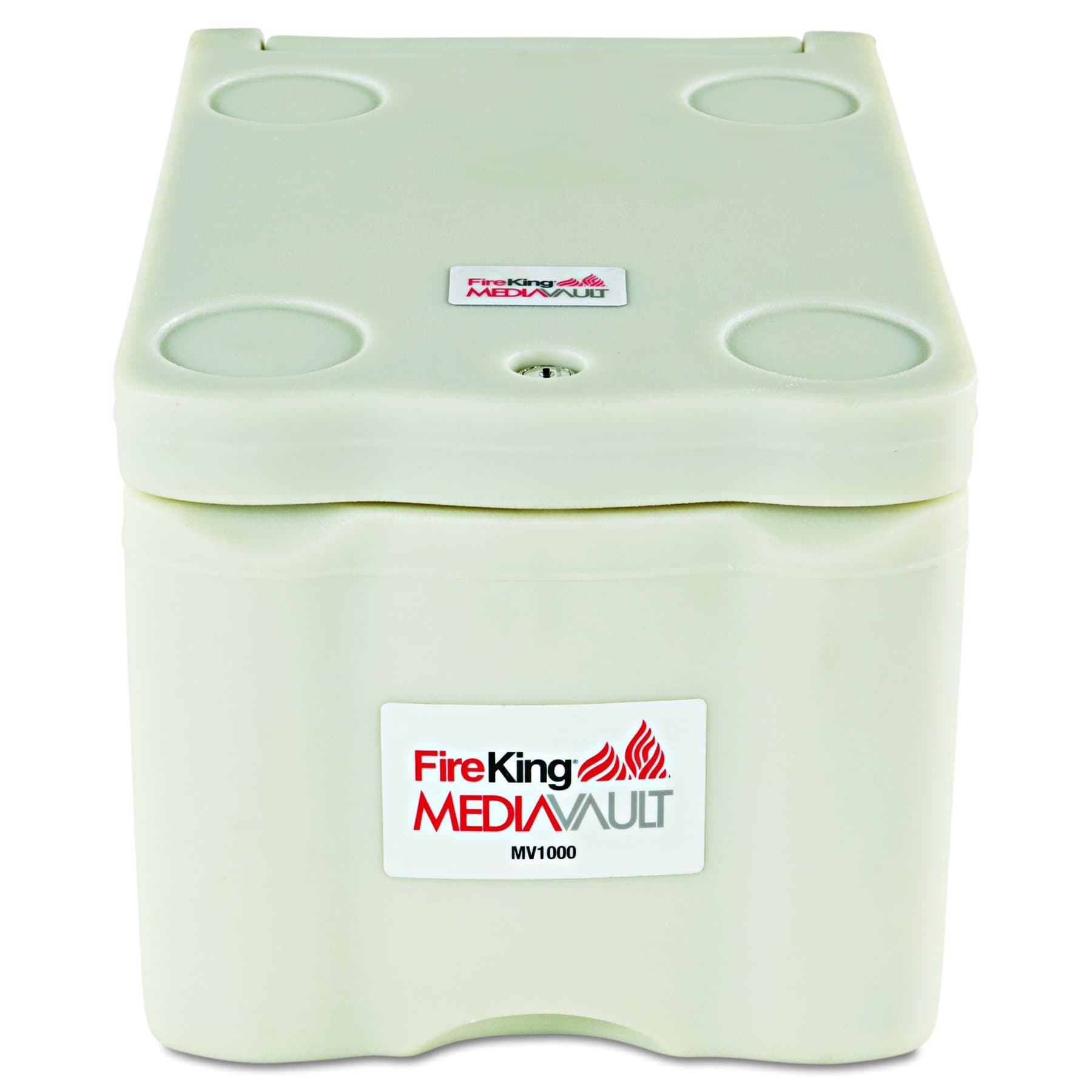 FireKing Stand Alone Media Vault Safe, 11-5/8" x 10-1/2" x 17-1/2", White (FIR)
