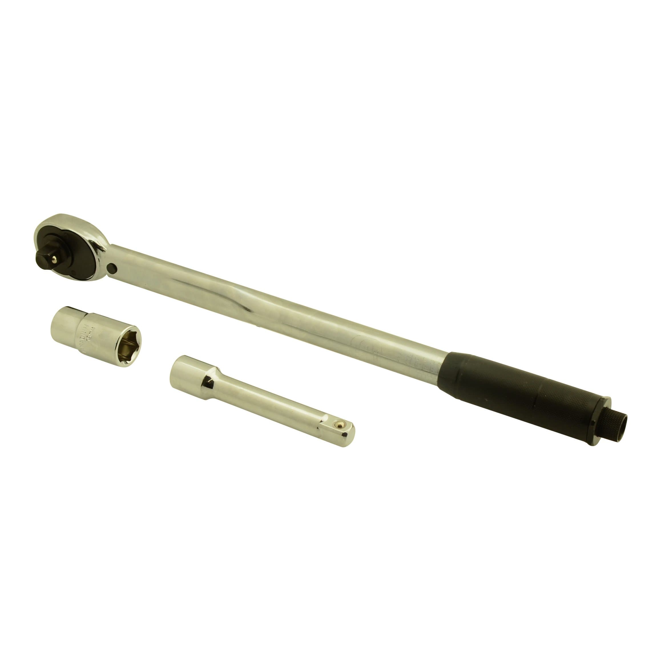 'Torque Wrench 20 – 1/2 Square Drive 42-210Nm Spanner and 17er & 19 Socket Including Storage Box High Quality TÜV GS Tested