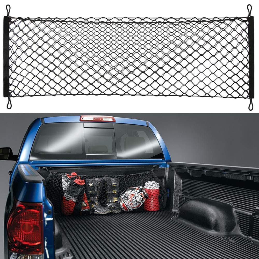 Truck Bed Cargo Net Car Hammock Style Trunk Storage Organizer Net Fit for Toyota Tundra 2012 2013 2014 2015 2016 2017 2018 2019