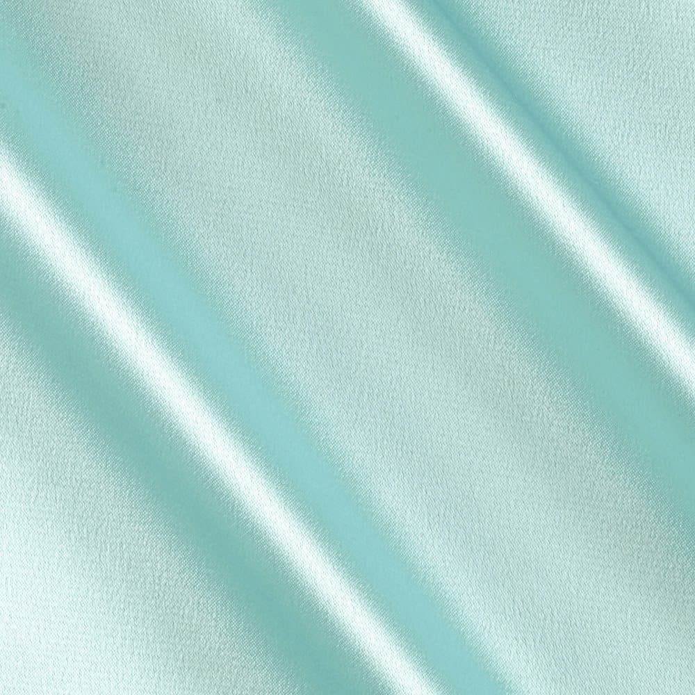 Barcelona Spandex Stretch Satin Seafoam Fabric