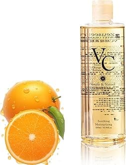 VC Toner Korean, Vc Toner Intensive Whitening,Vitamin C Moisturizing Toners, Refreshing Texture Minimizes Pores & Soothes Dry Enhance Skin Elasticity(500ml)
