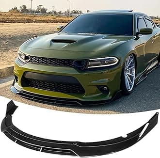 Front Bumper Lip Splitter Spoiler Fit for Dodge Charger SRT Hellcat/RT Scat Pack/Daytona/RT 392 2015-2023 Gloss Black Accessories Air Chin Body Kit