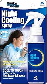 Night Cooling Spray/ 100 ml/Instant Cooling Spray for Nightwear & Bedding/Take The Edge Off The Heat