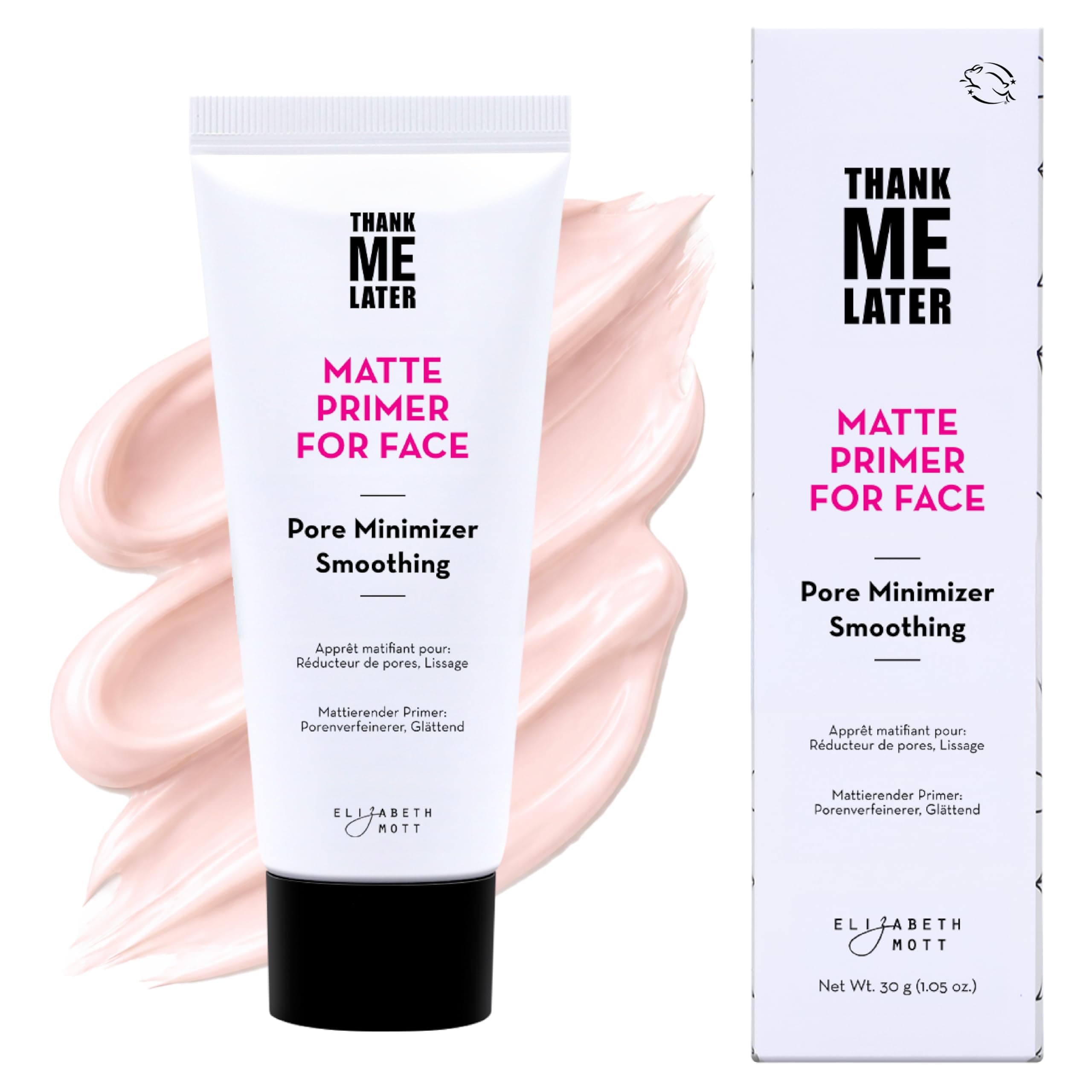 Thank Me Later Face Primer - Mattifying Makeup Base Primer for Shine and Oil Control - Pore Minimizer, Smooths Wrinkles and Fine Lines Long-Lasting Makeup Gripping Formula, 30g.