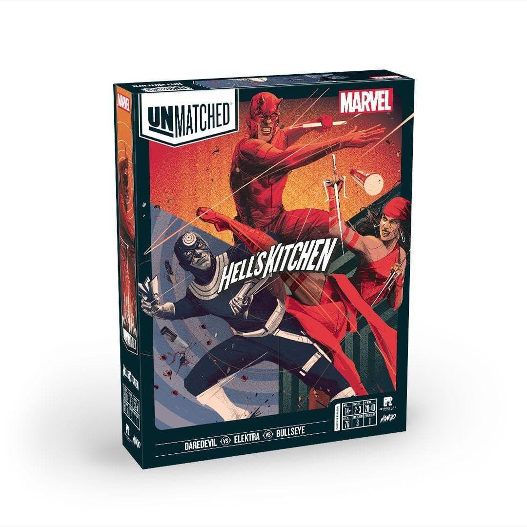 Restoration Games - Unmatched: Marvel - Hell’s Kitchen - Strategy Fighting Superhero Game for 2 to 4 Players, Ages 13+