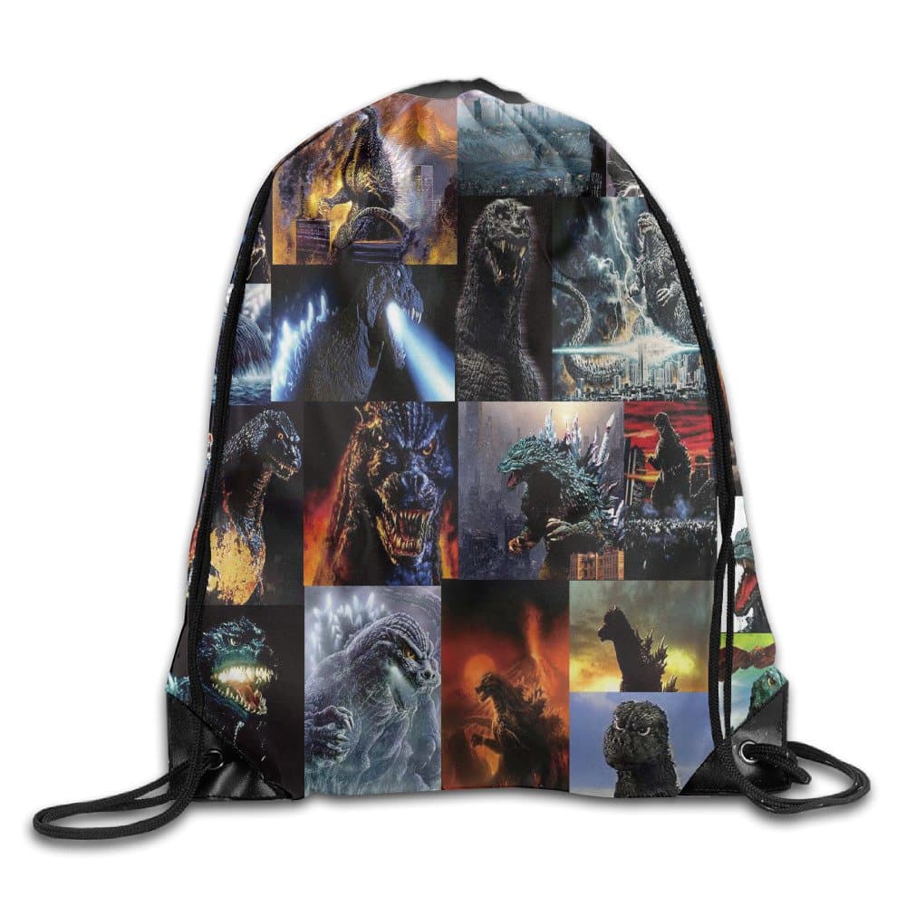 Godzilla Fire Nylon Backpack Bag Home Travel Sport Storage