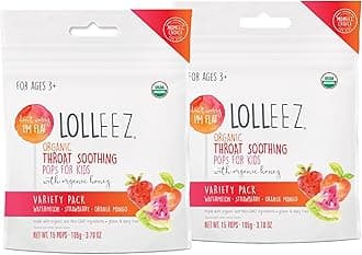 Lolleez Organic Throat Soothing Pops