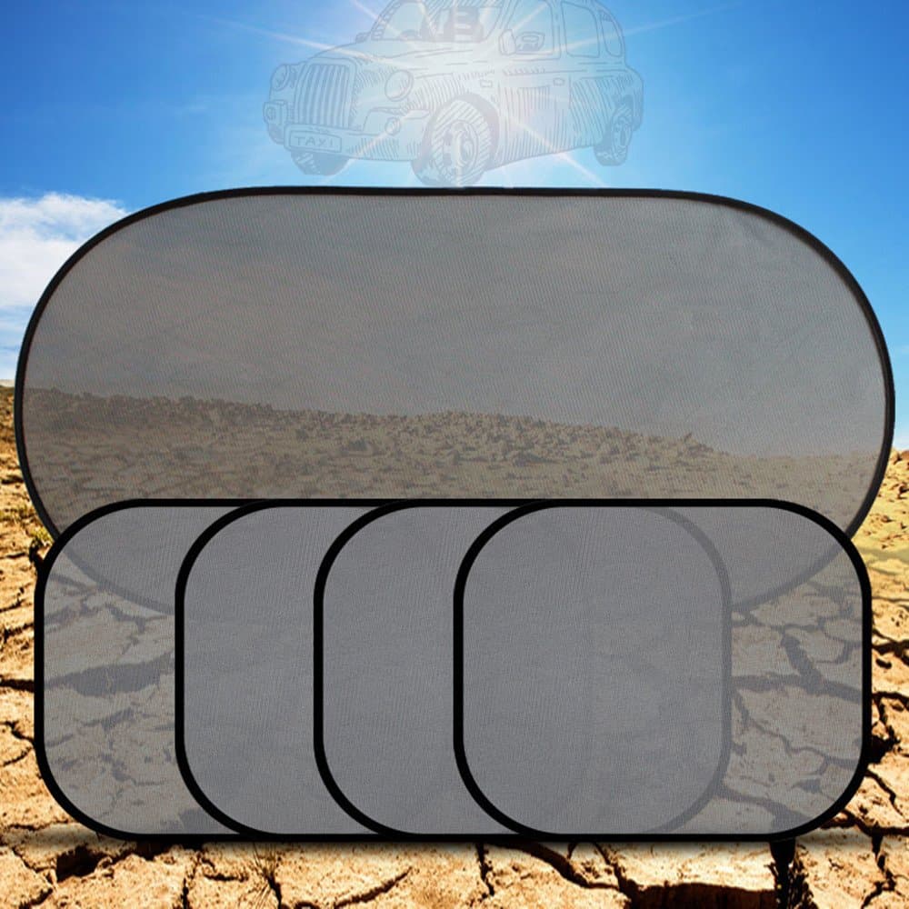 5 pack/set Car Sun Shade, Haosen Car Sun Window Shield Set Proetcting Baby and Pet from Heating and UV - Easy Installation and Fit for Most Vehicles