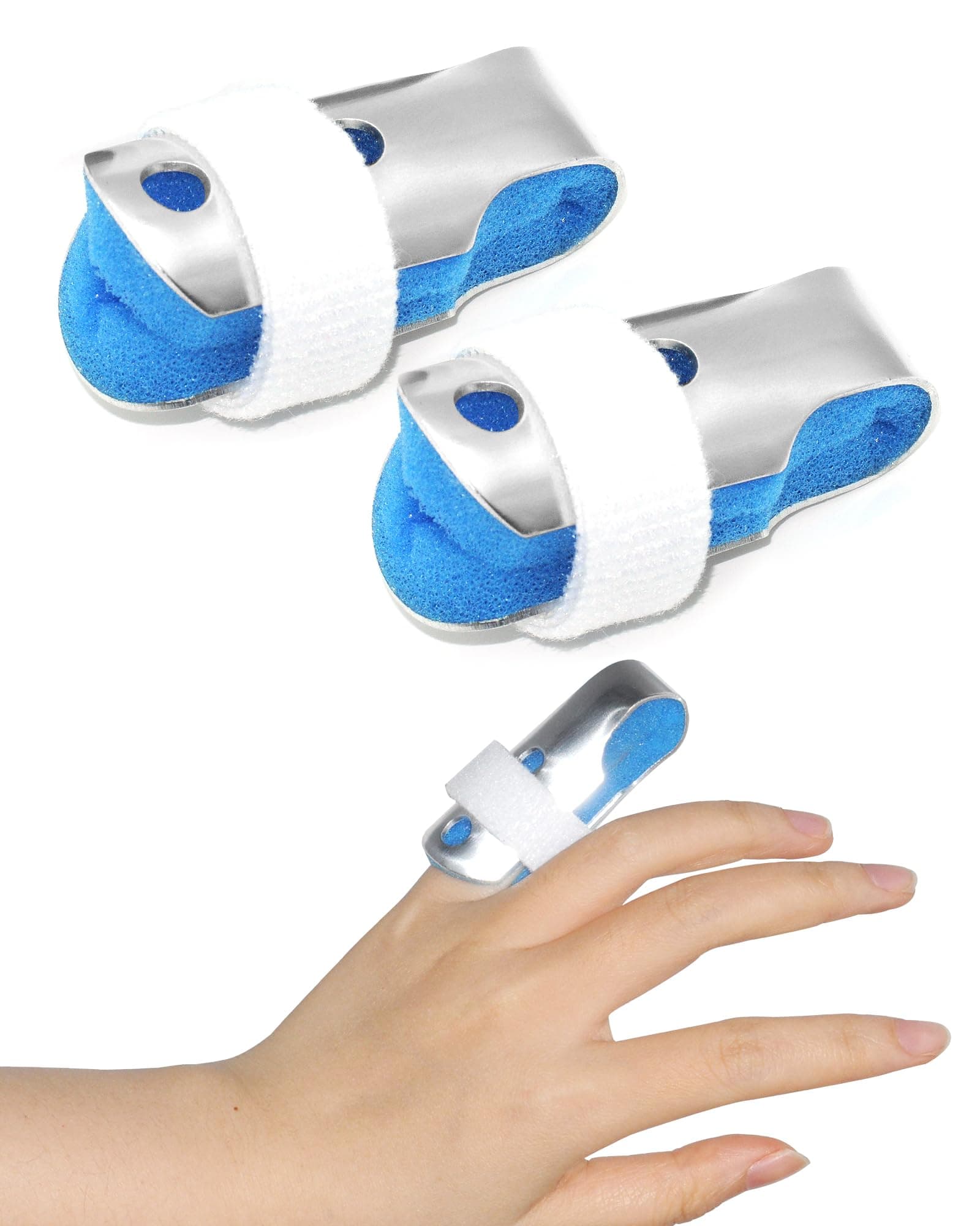 2 Pieces Finger Splint,Pinky Finger Trigger Splint Support Brace for Broken Fingers Straightening Arthritis Small Size