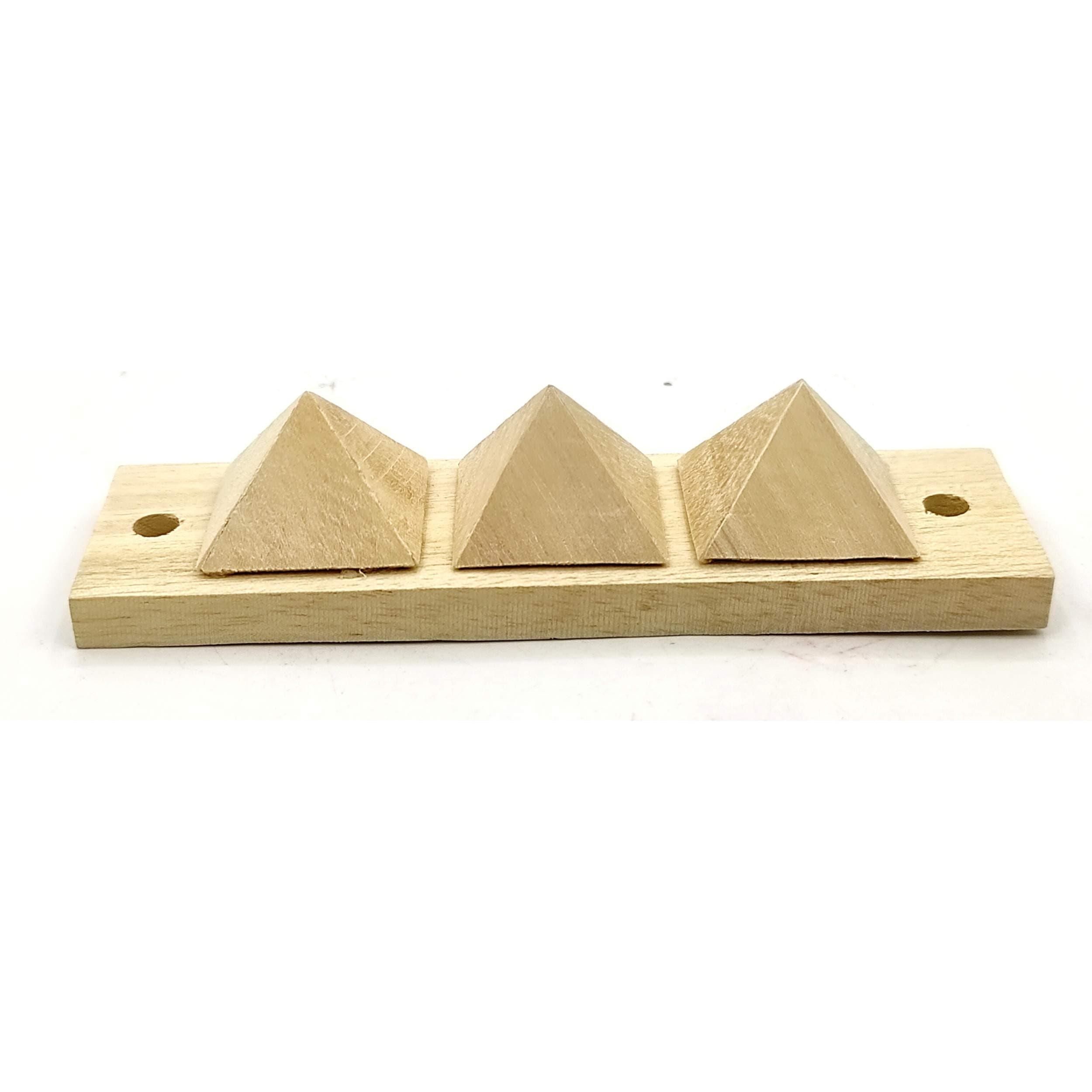 Plus Value Authentic Shriparni Wooden Pyramid Strip for Vastu Dosh Nivaran | Toilet & Bathroom Defects Remedy | Negative Energy Protection | Home Office Vastu Correction Tool | Original | Ready to Use