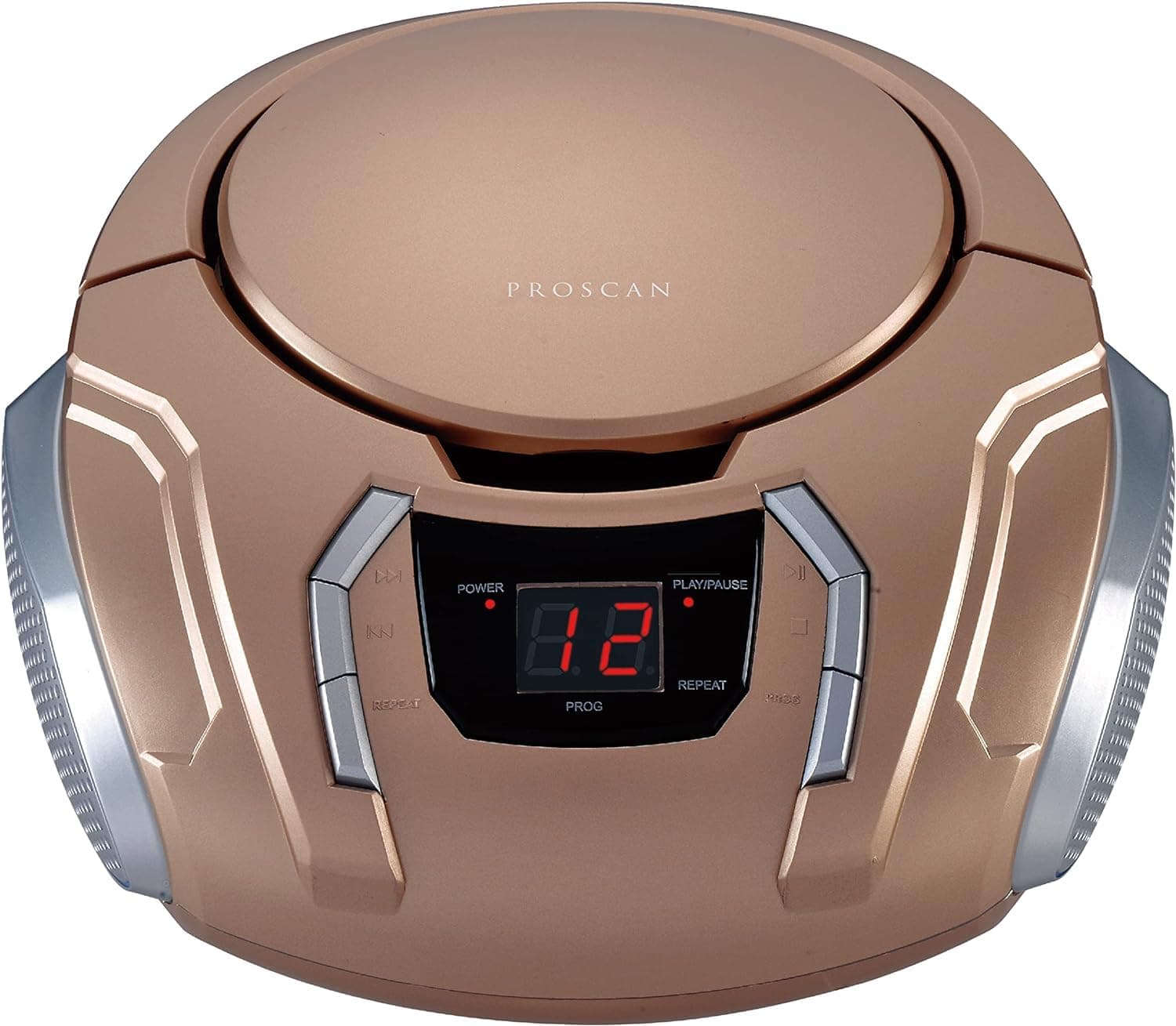 SRCD261-B-CHAMPAGNE Portable CD Player with AM/FM Radio (Champagne)