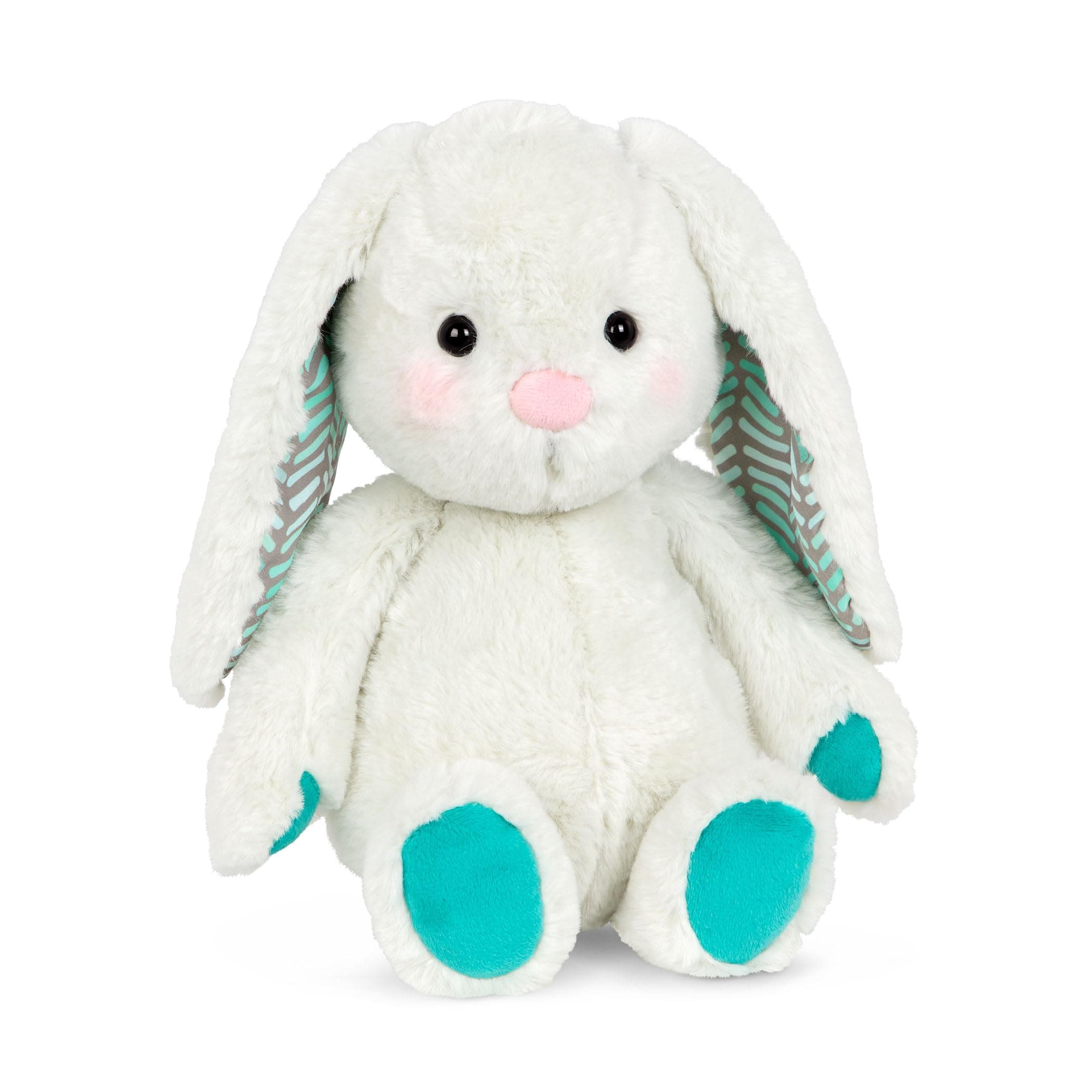 12-Inch Plush Bunny Soft & Cuddly Plush Rabbit Toy Washable – Happy Hues – Peppy Mint Bunny – 0 Months+