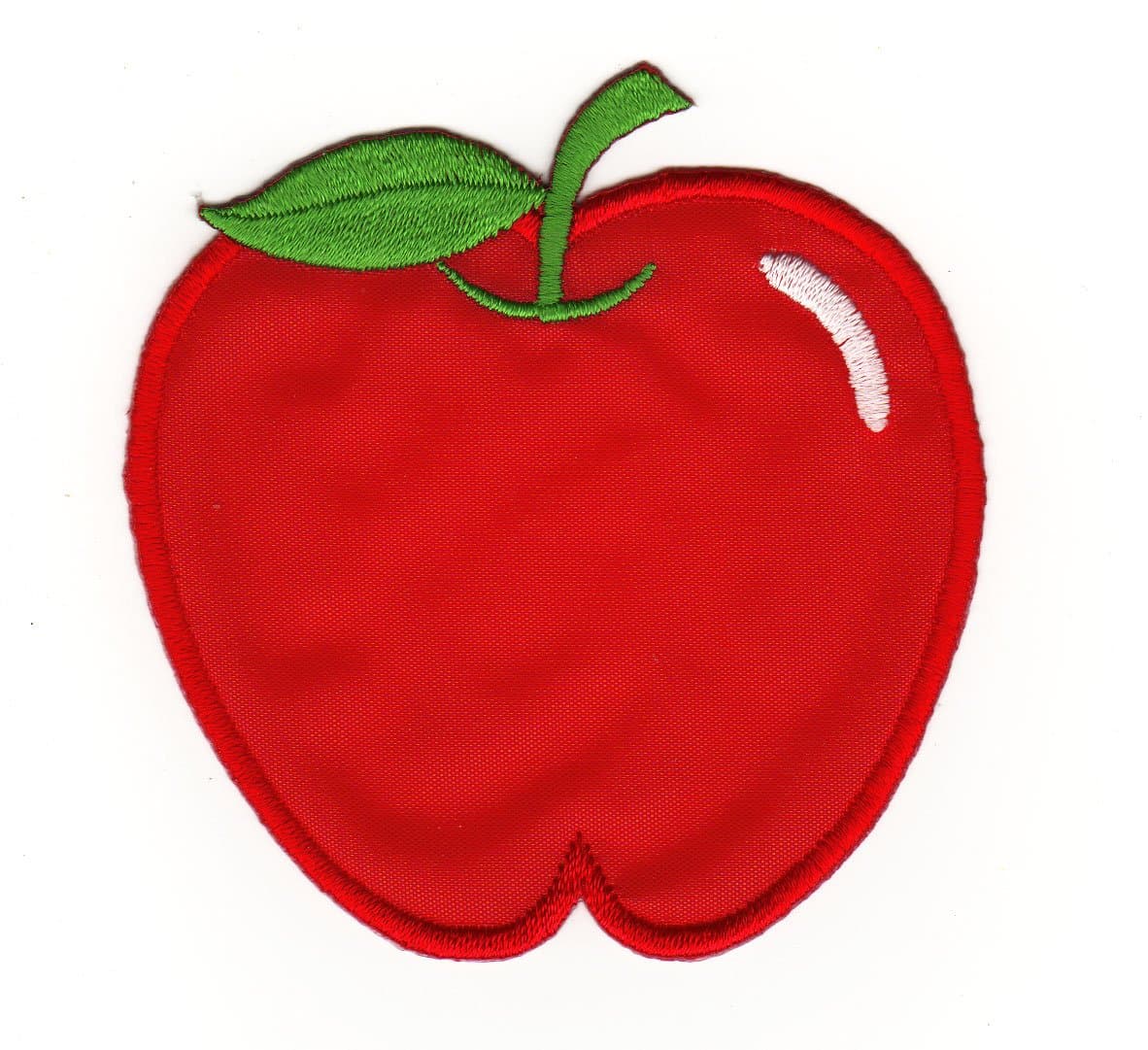Red Apple Fruit Sew-on Iron-on Patches for Kids Children Baby Embroidered Applique