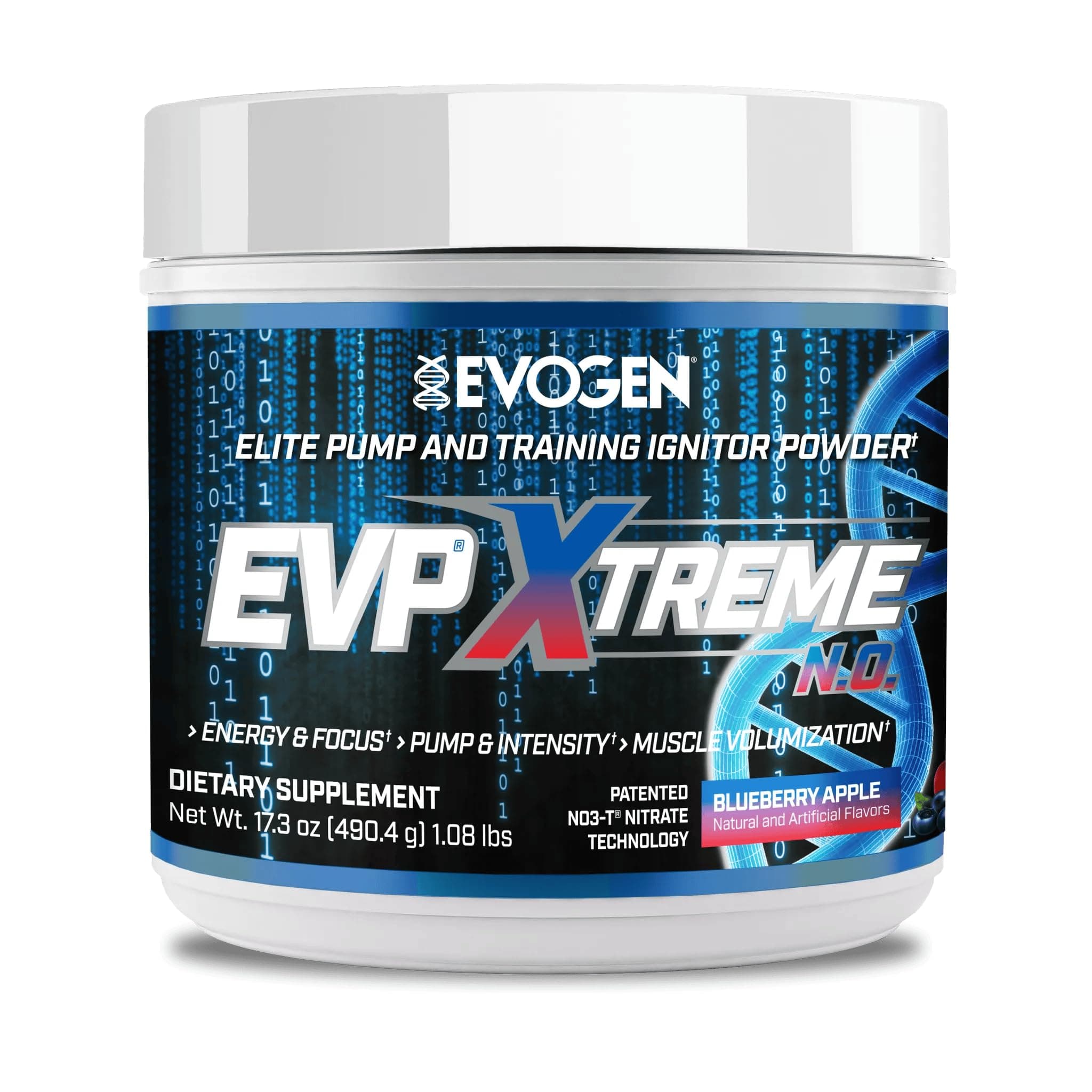 EVP Xtreme NO - Pre Workout Powder for Men & Women | Sugar Free Preworkout with Beta Alanine, Creatine, and Caffeine for Energy & Pump | Blueberry Apple | 40 Servings