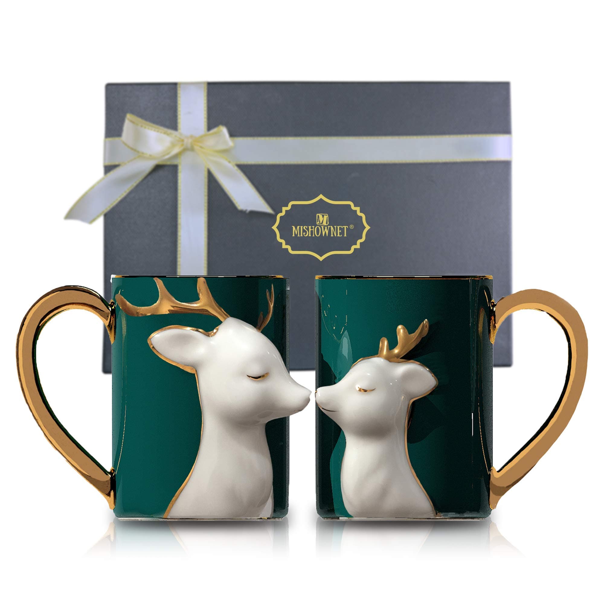 Mr and Mrs Coffee Mugs - Wedding Gift - Mr and Mrs Mugs Set - for Bride and Groom - Gift for Bridal Shower Engagement Wedding and Married Couples Anniversary Ceramic Mug (mugs)