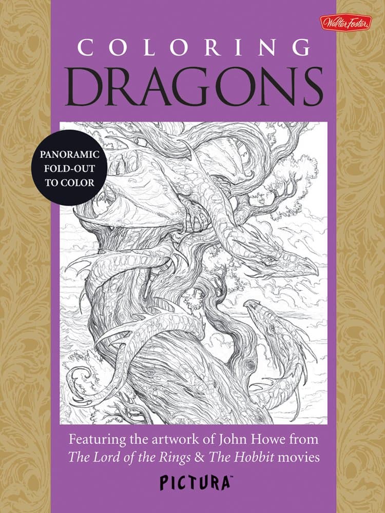 Coloring Dragons: Featuring the artwork of John Howe from The Lord of the Rings & The Hobbit movies (PicturaTM)